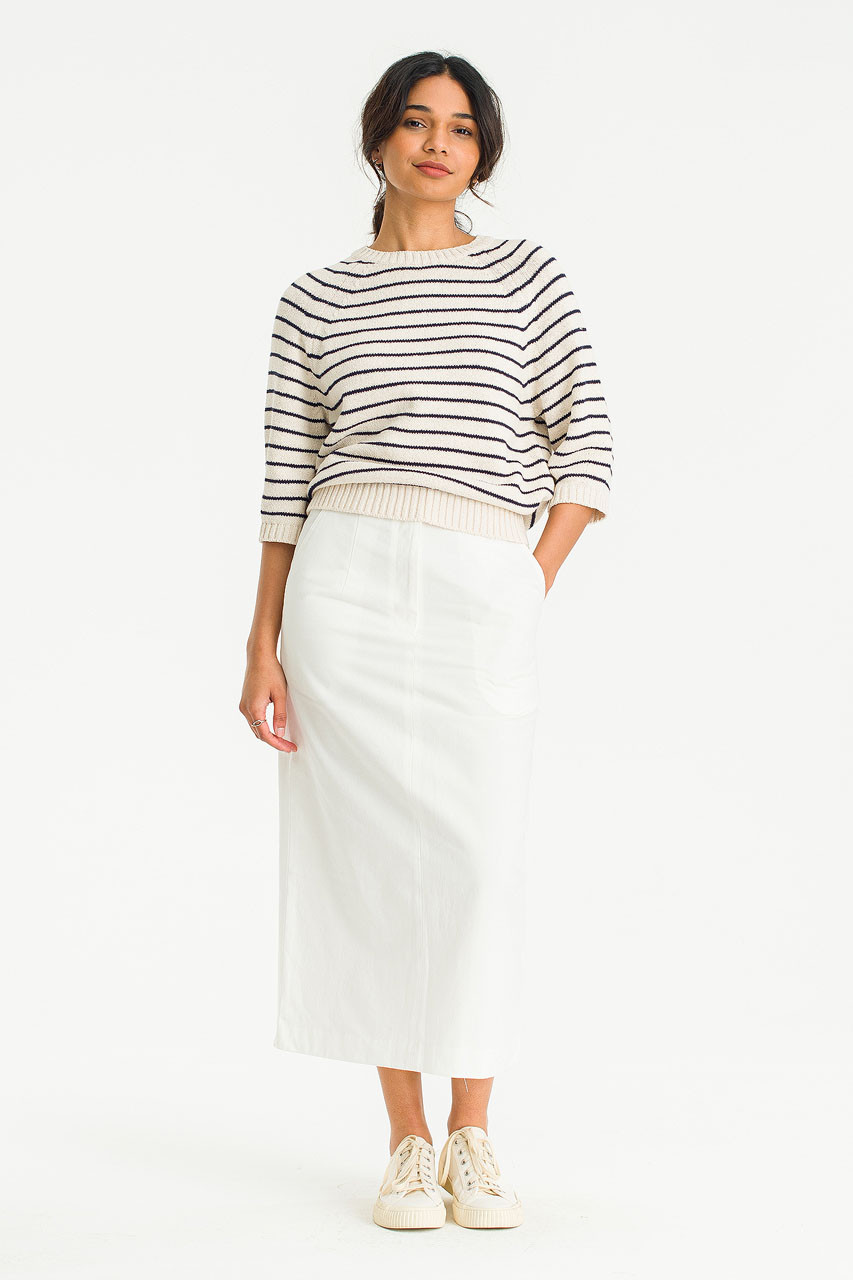 Alice Cotton Skirt, Ivory