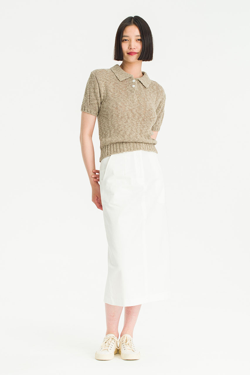 Alice Cotton Skirt, Ivory