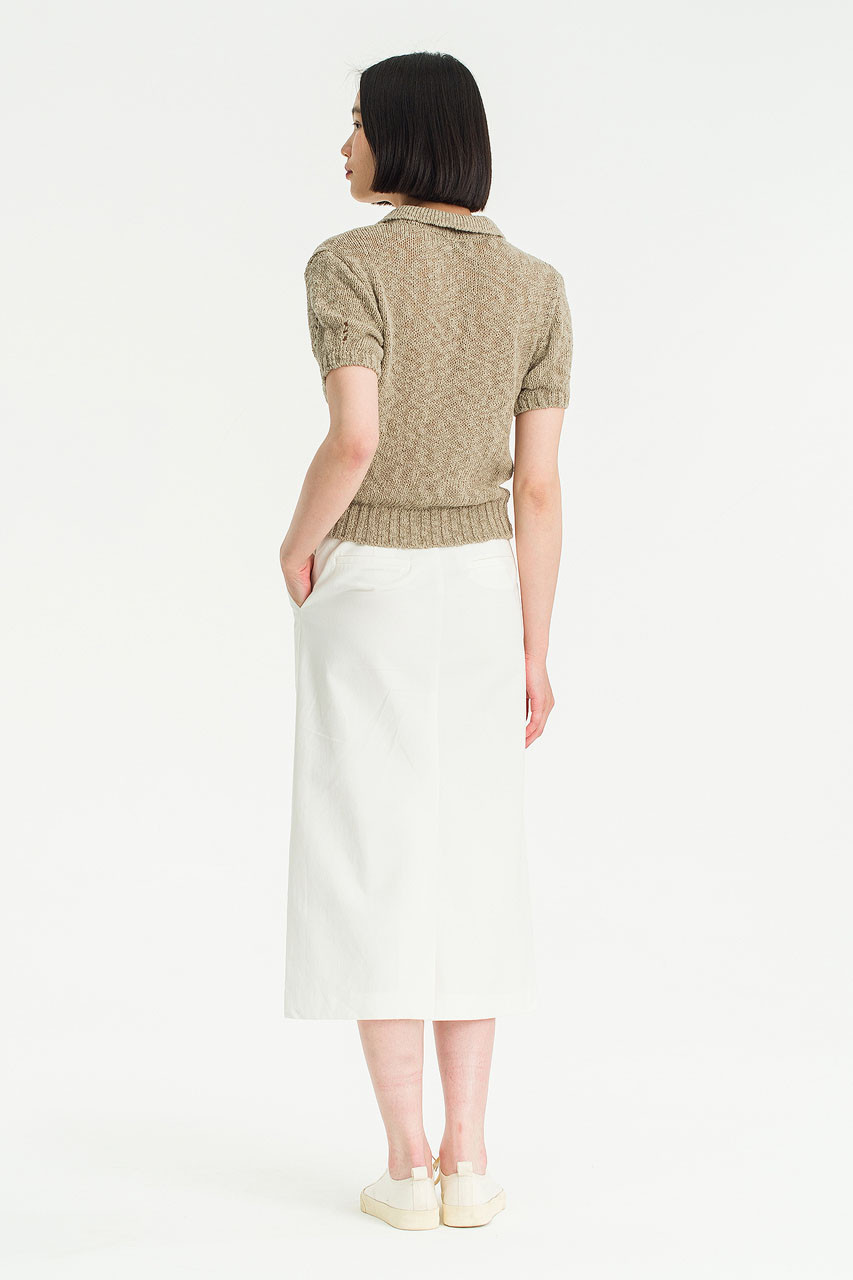 Alice Cotton Skirt, Ivory