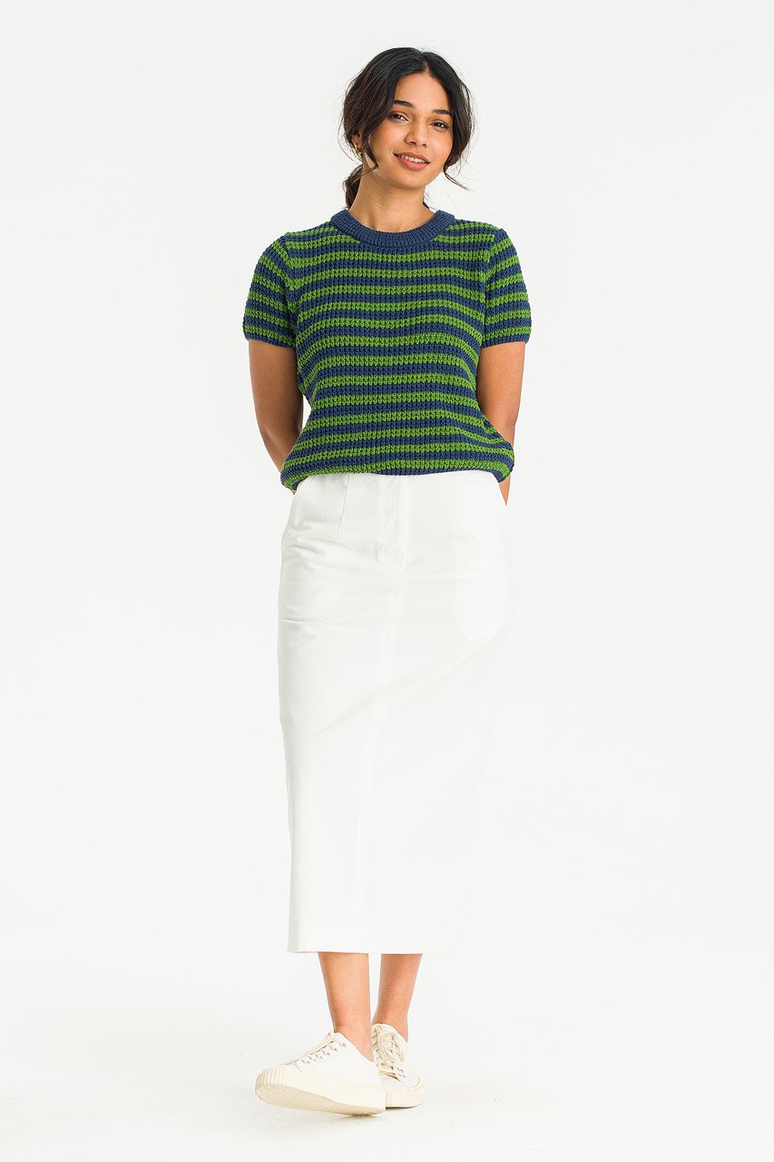 Hanako Stripe Jumper, Green