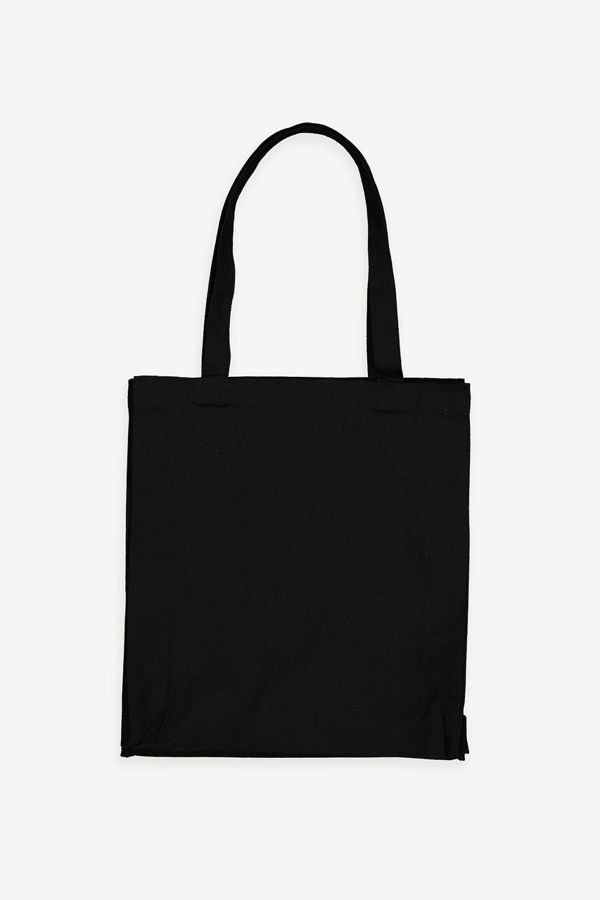 Heavyweight Cotton Square Bag, Black