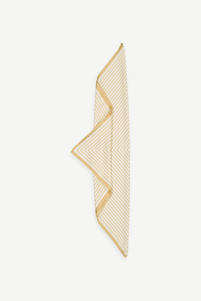 Smart Line Up Scarf, Beige