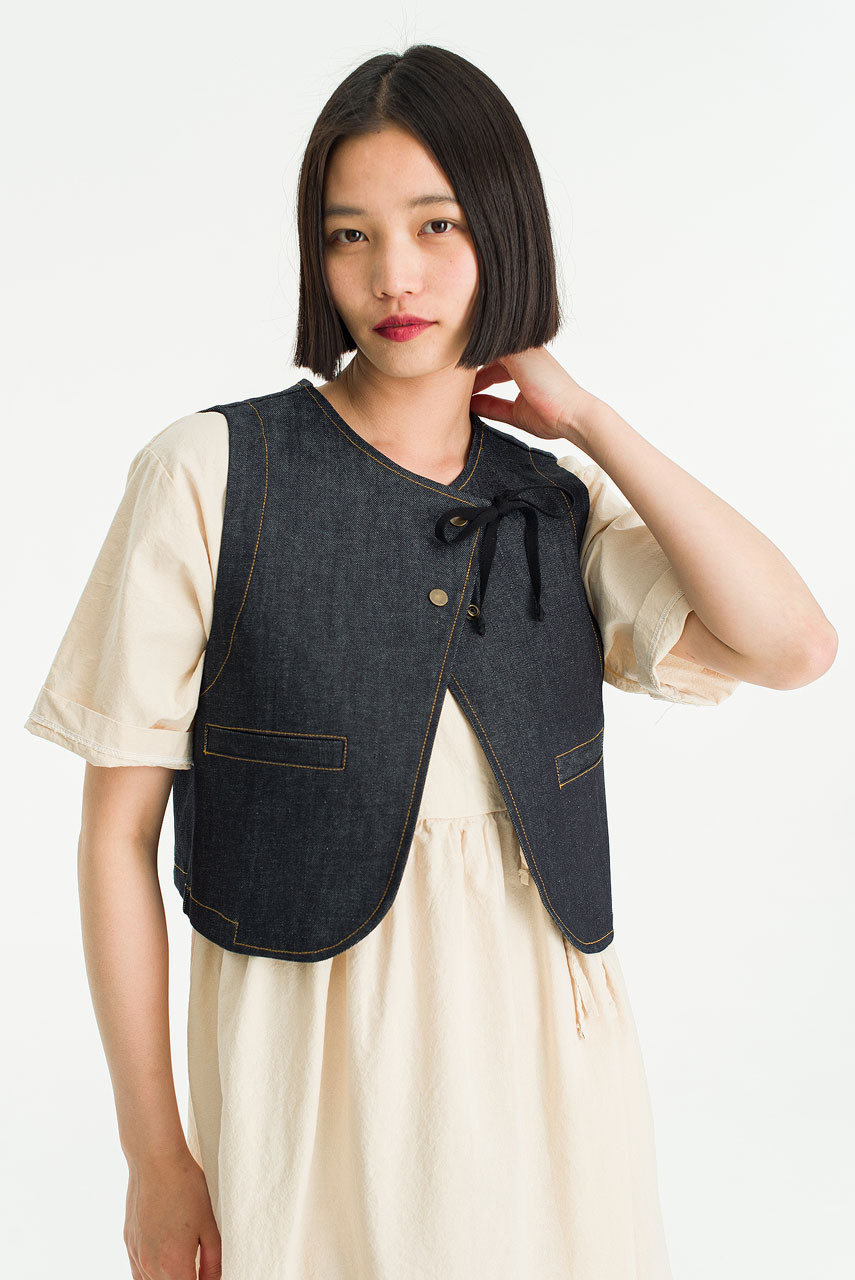 Masuyo Denim Vest, Indigo