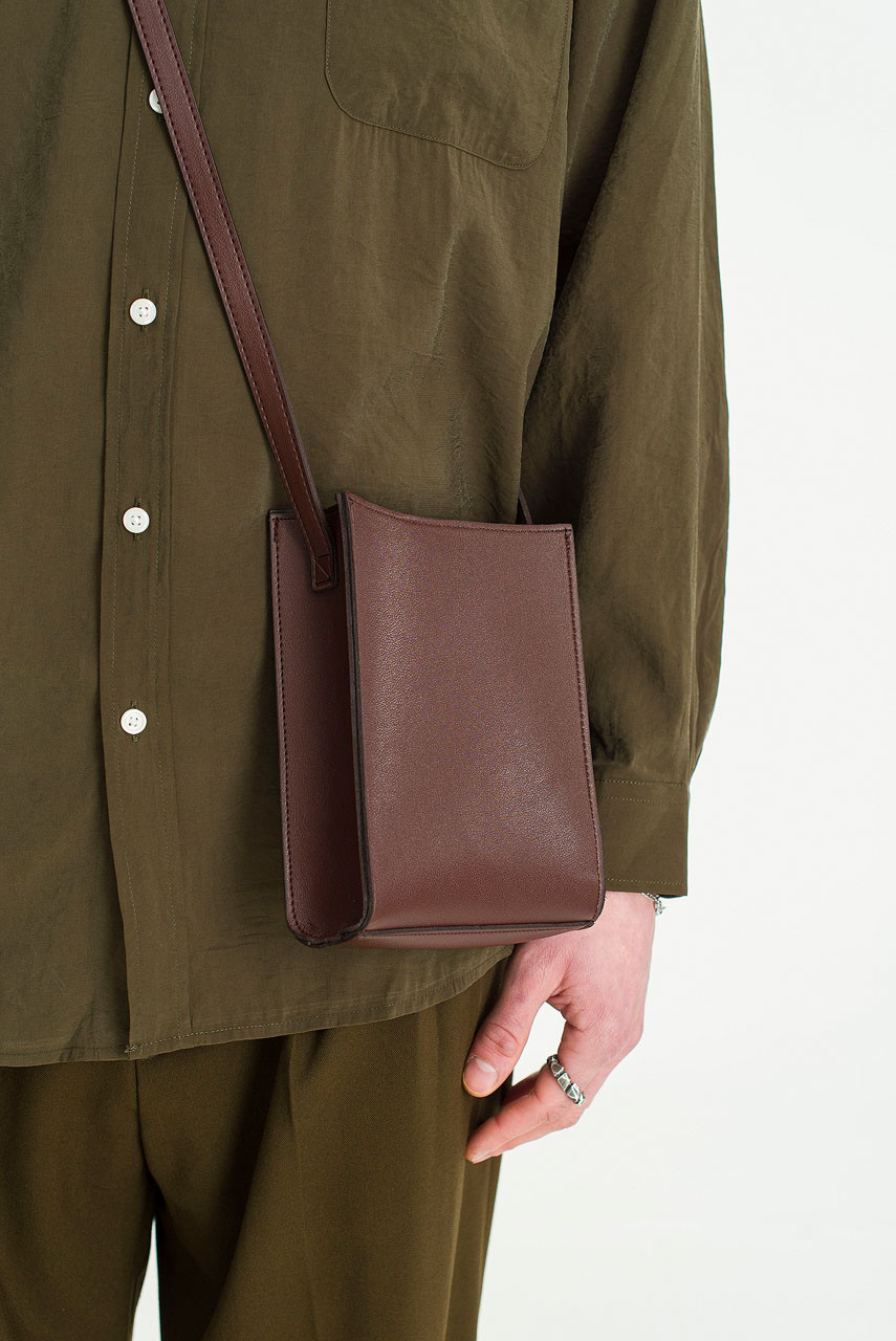 Menswear | Square Pouch, Rosewood