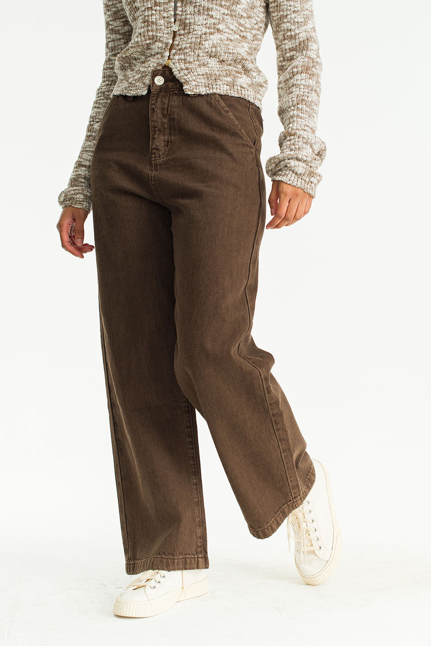 Lucia Cotton Pants, Brown