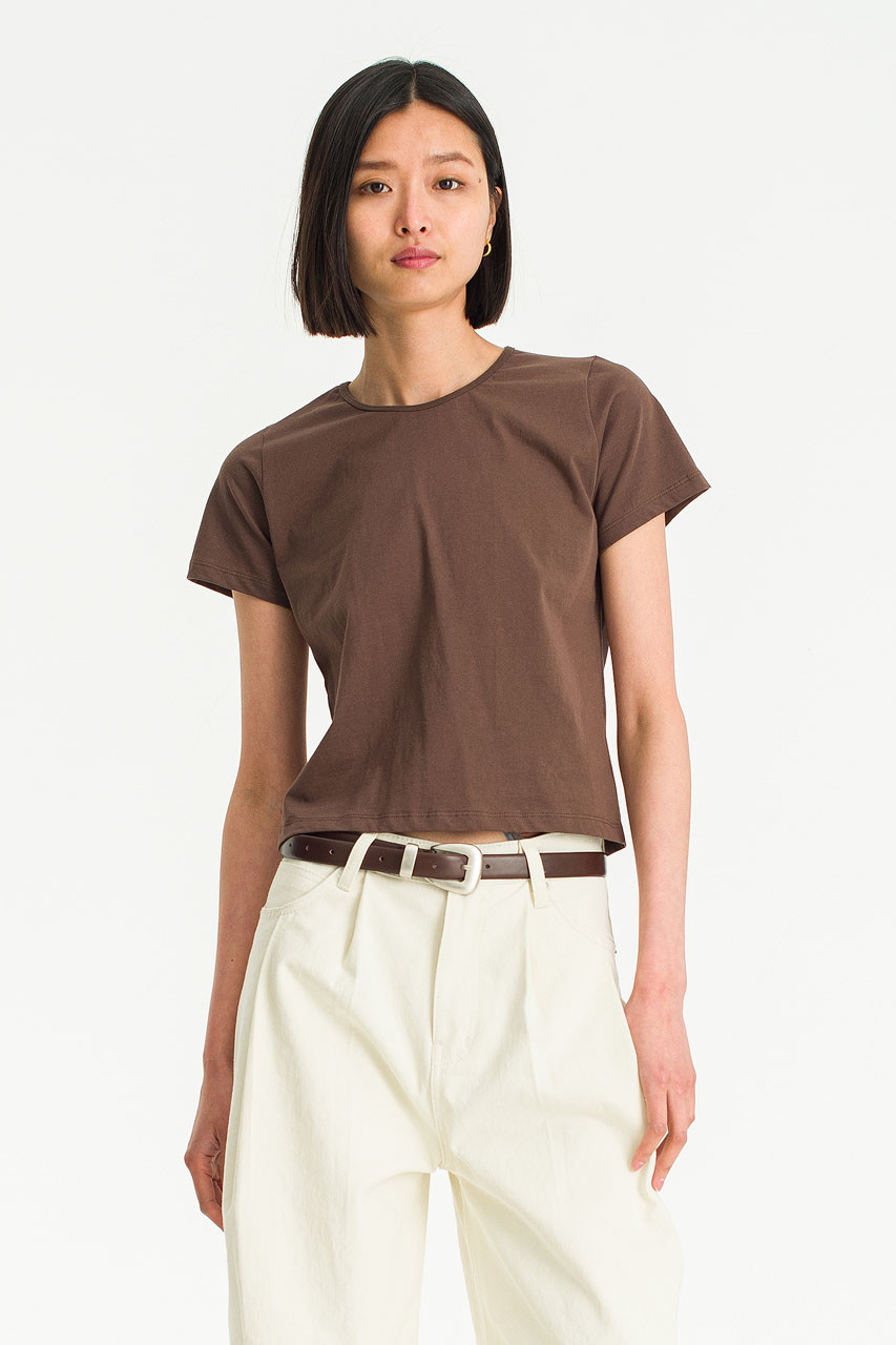 Alessia Mini Tee, Brown