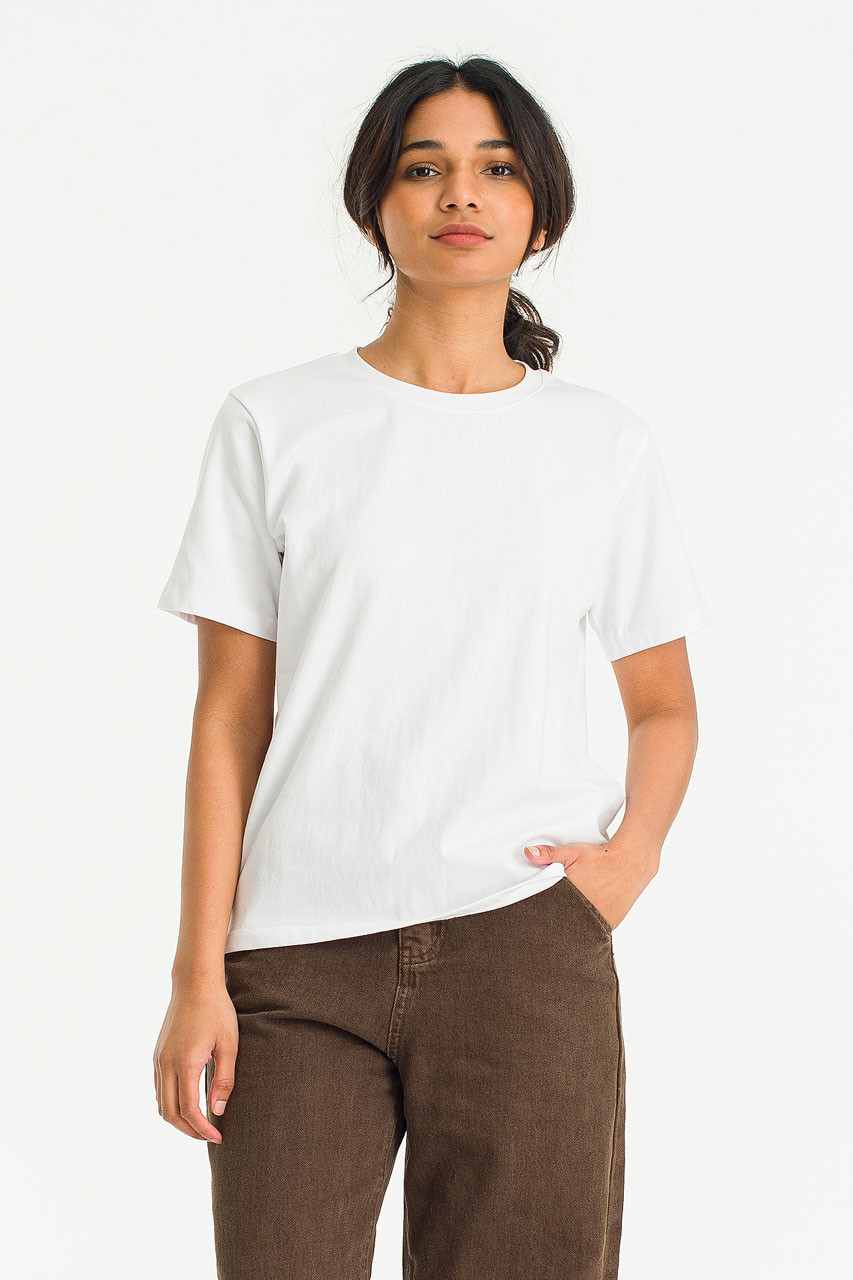 Anna Short Sleeve Tee, Ivory