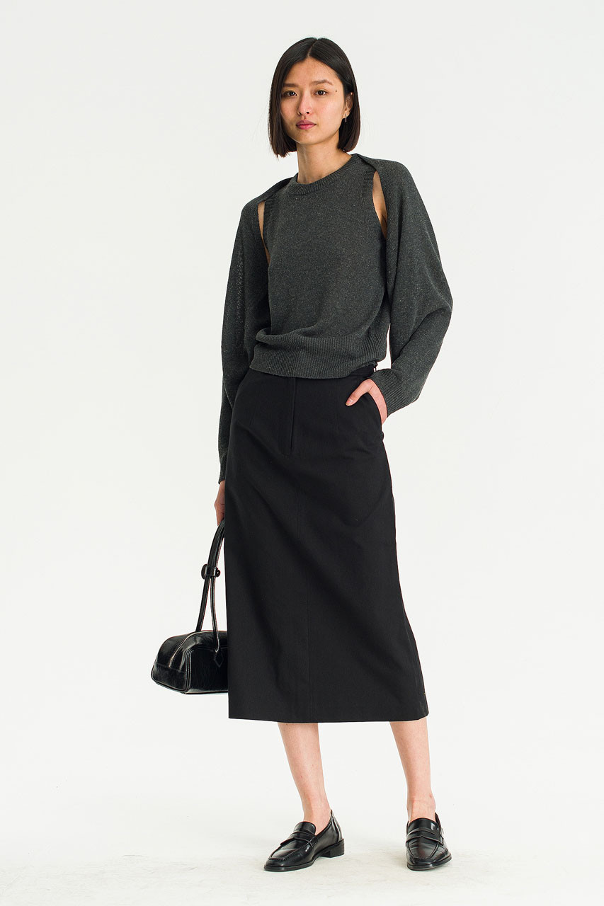 Alice Cotton Skirt, Black