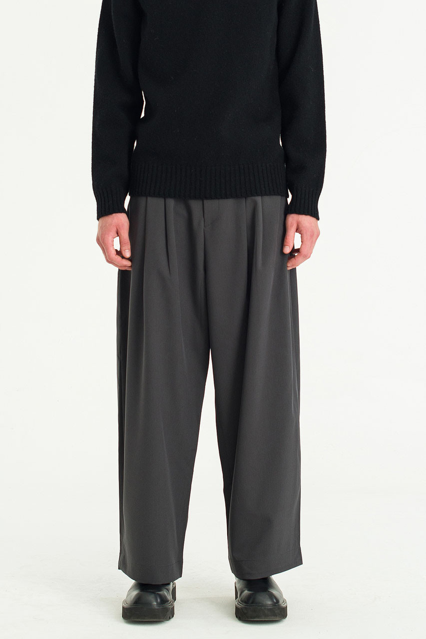 Menswear | Suit Balloon Pants, Black