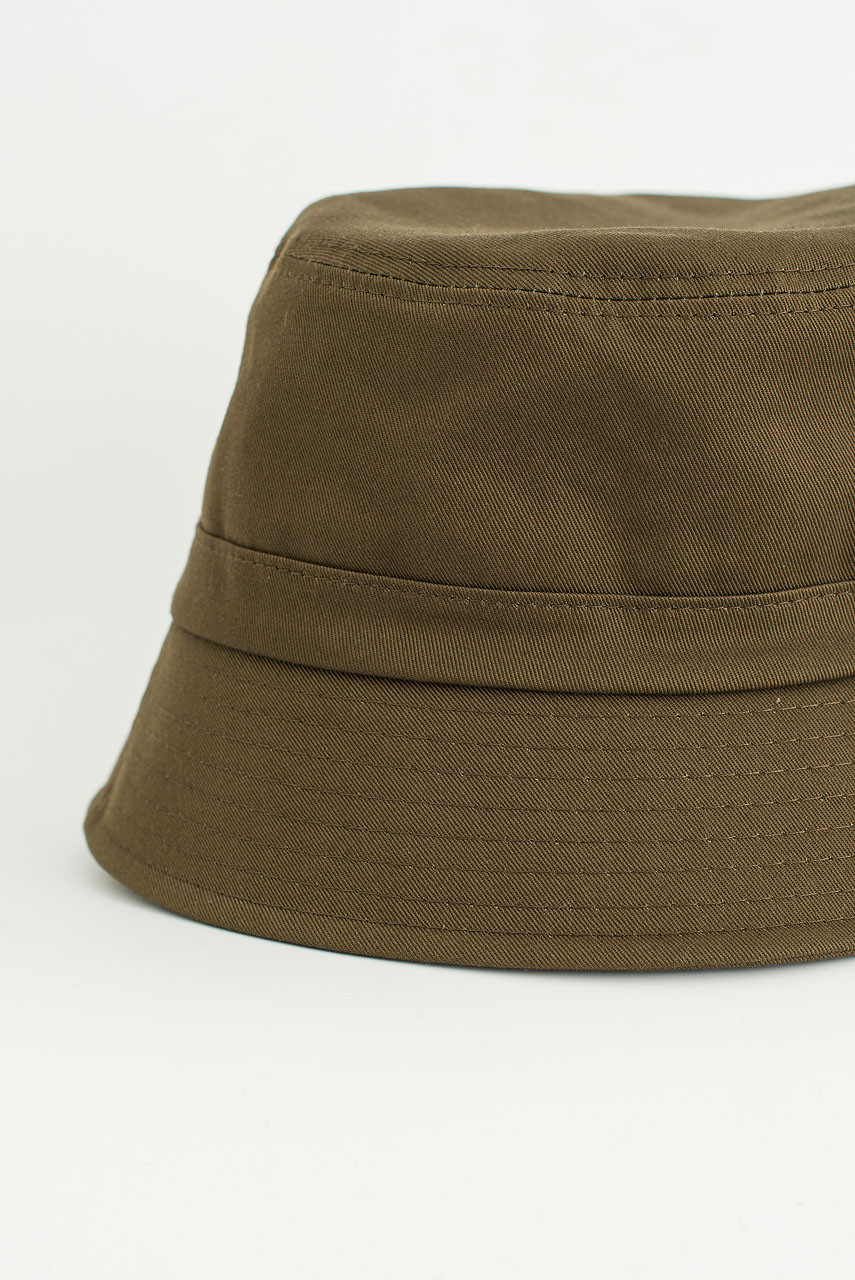 Cotton Twill Bucket Hat, Khaki