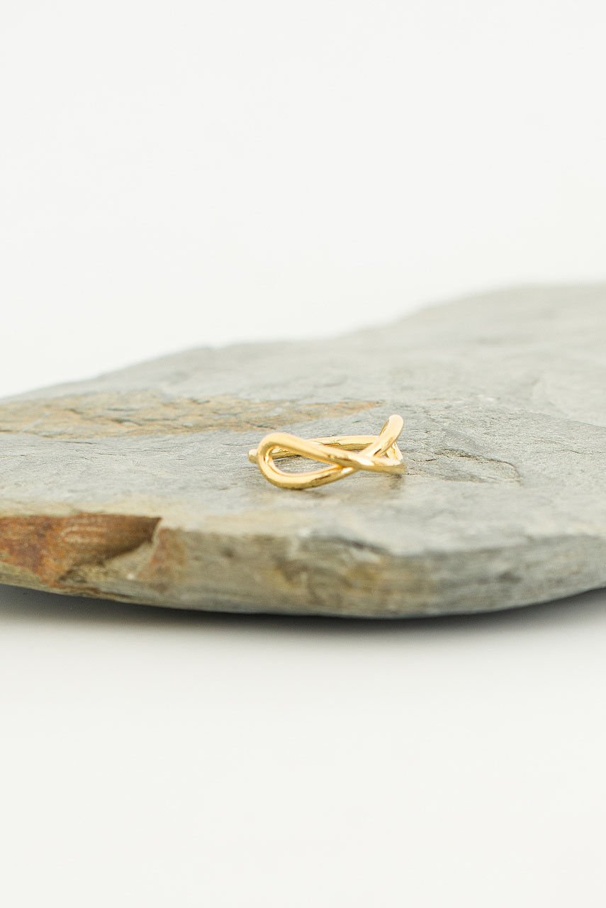 Louisa Infinity Ring, Gold Colour Plated