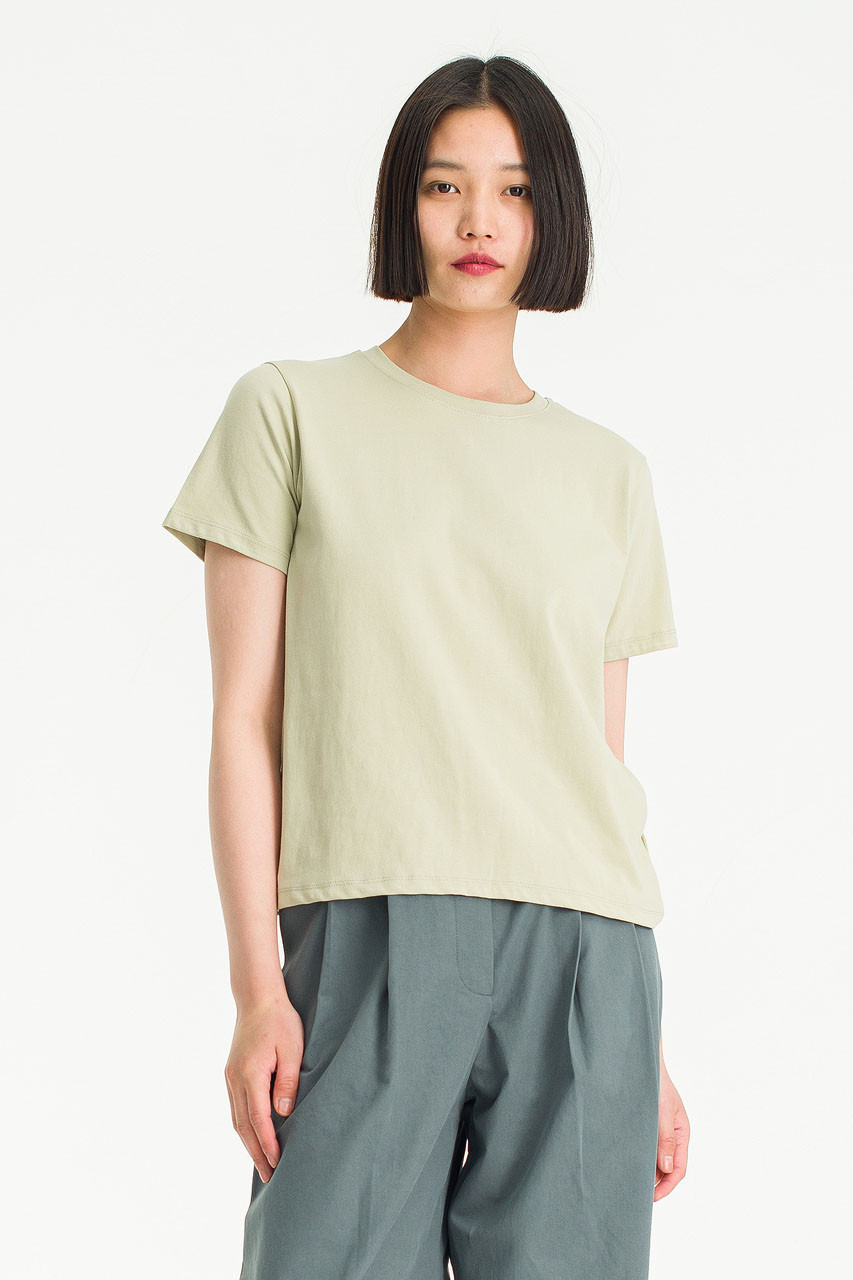 Anna Short Sleeve Tee, Khaki