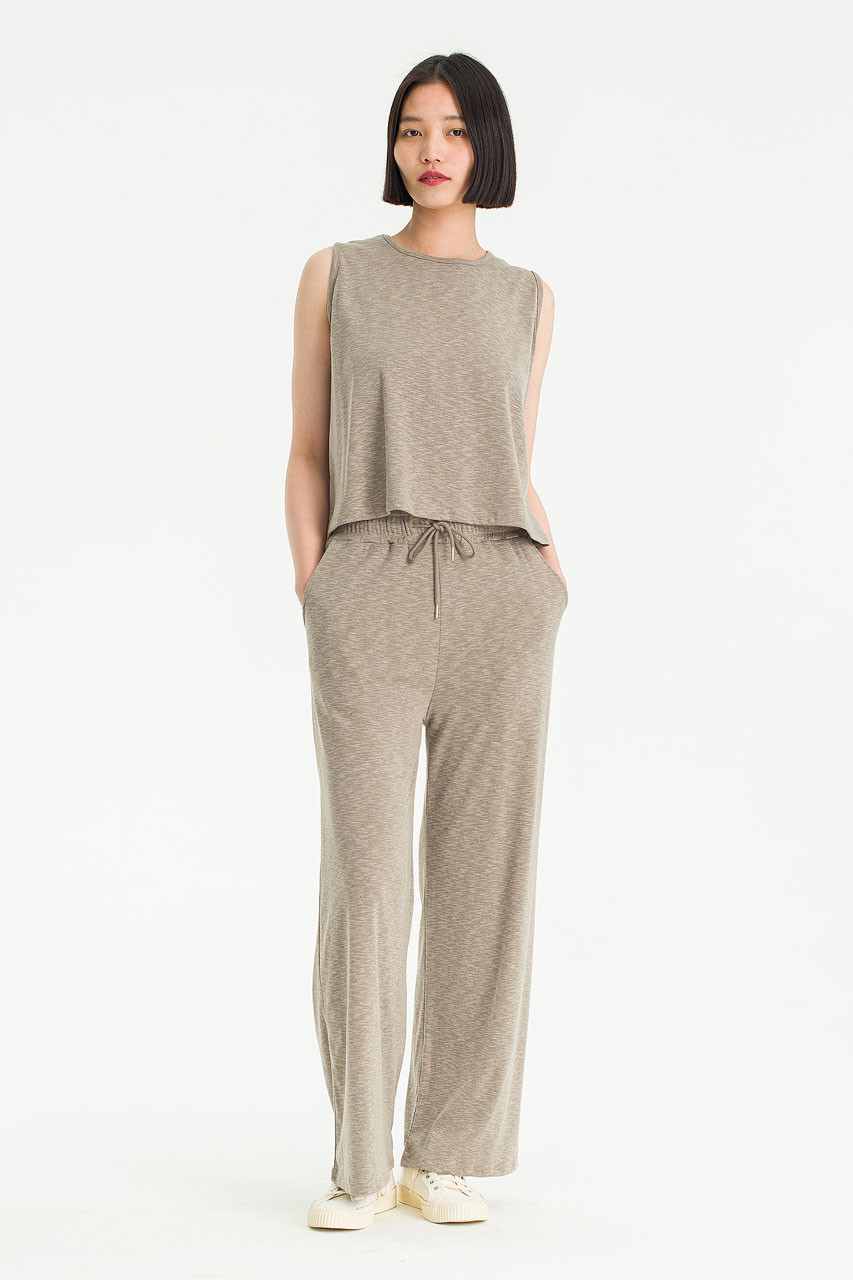 【BAON】23SS★ [BAONHOUSE] Kalui Cotton Pintuck Pants Base Cotton Pants, Khaki