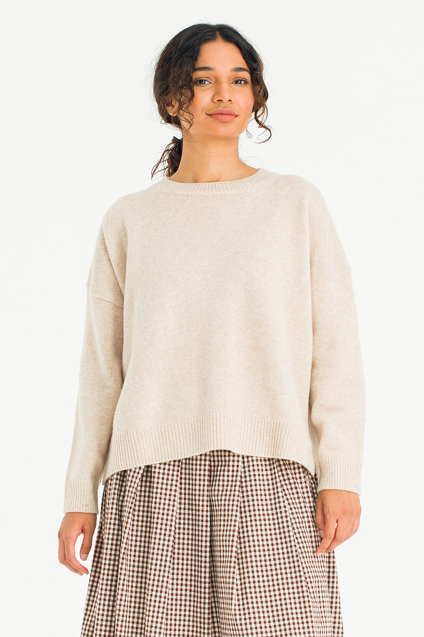 Round Neck Jumper, Linen