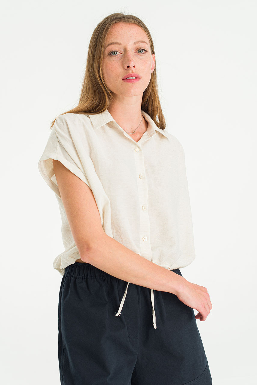 Jane String Shirt, Oat