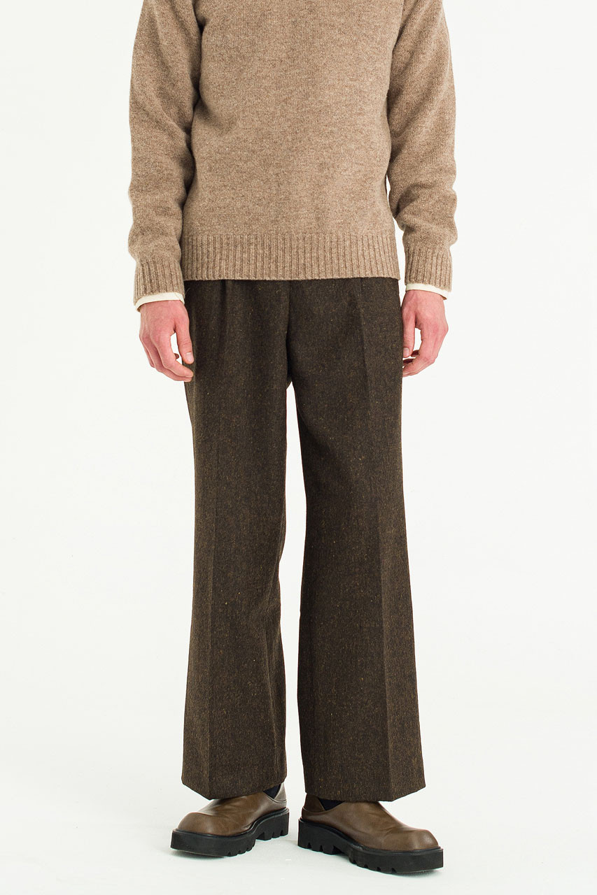 ワコマリア TIGHT FIT WOOLTROUSERS  OLIVE Menswear | Wide-Cut Volk Trousers, Hazel