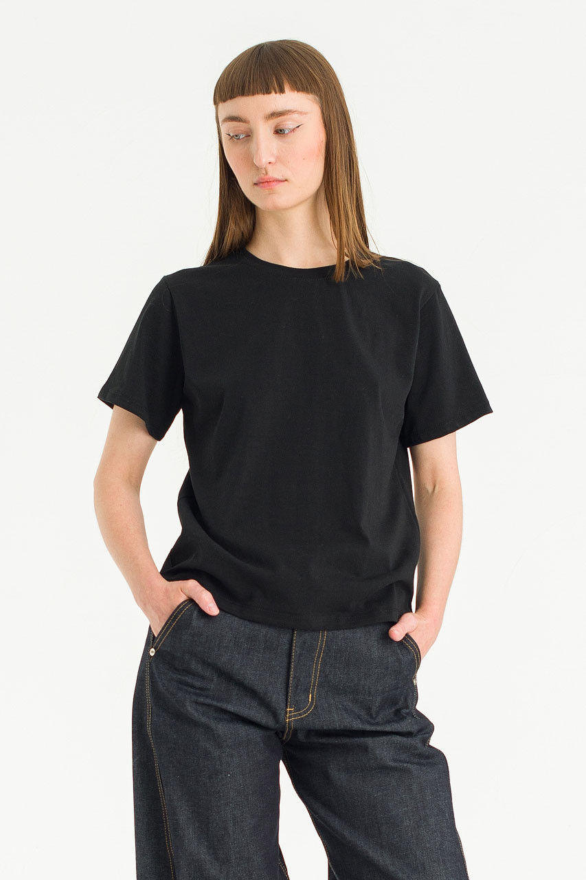 Anna Short Sleeve Tee, Black