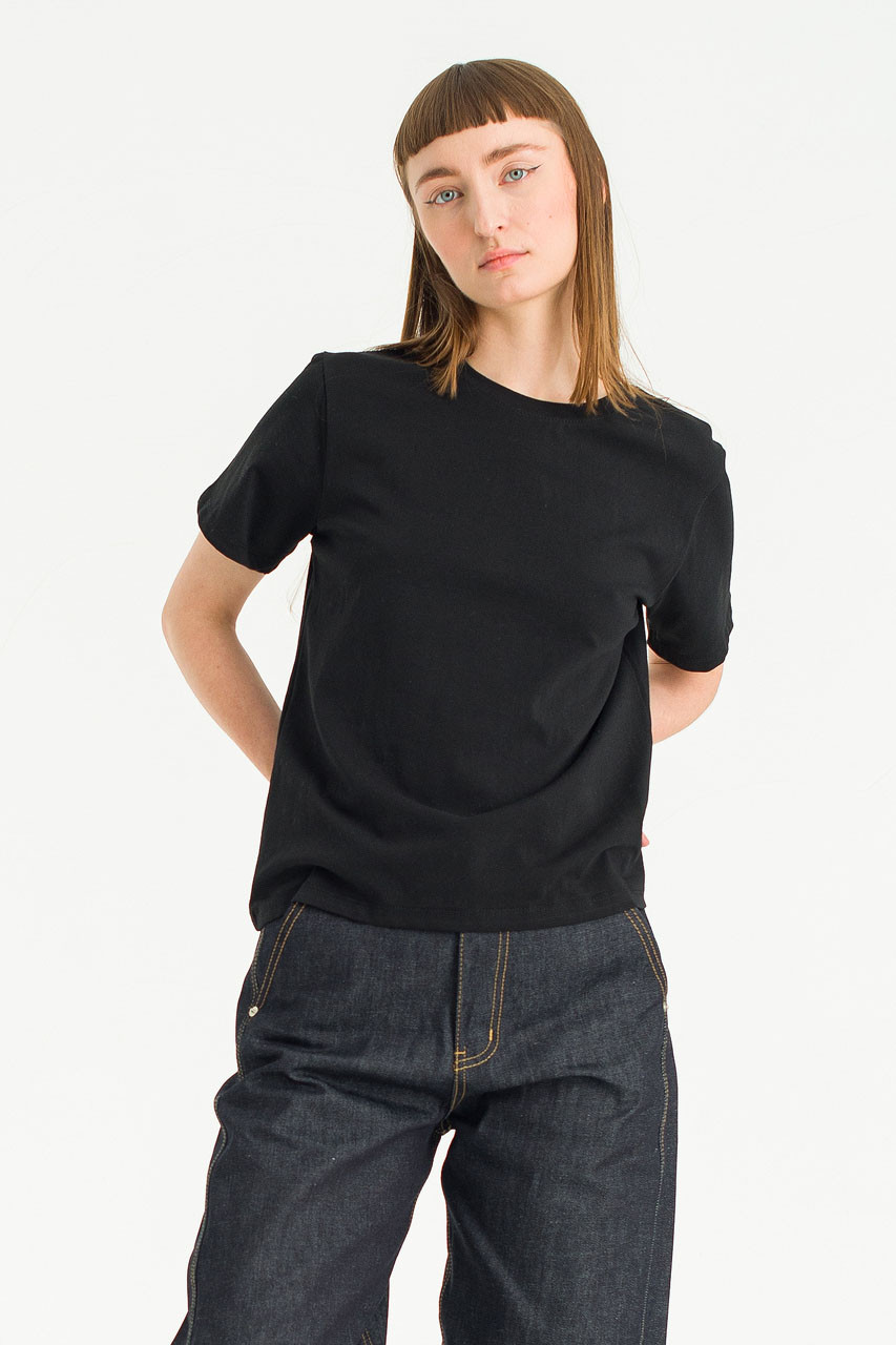 Anna Short Sleeve Tee, Black