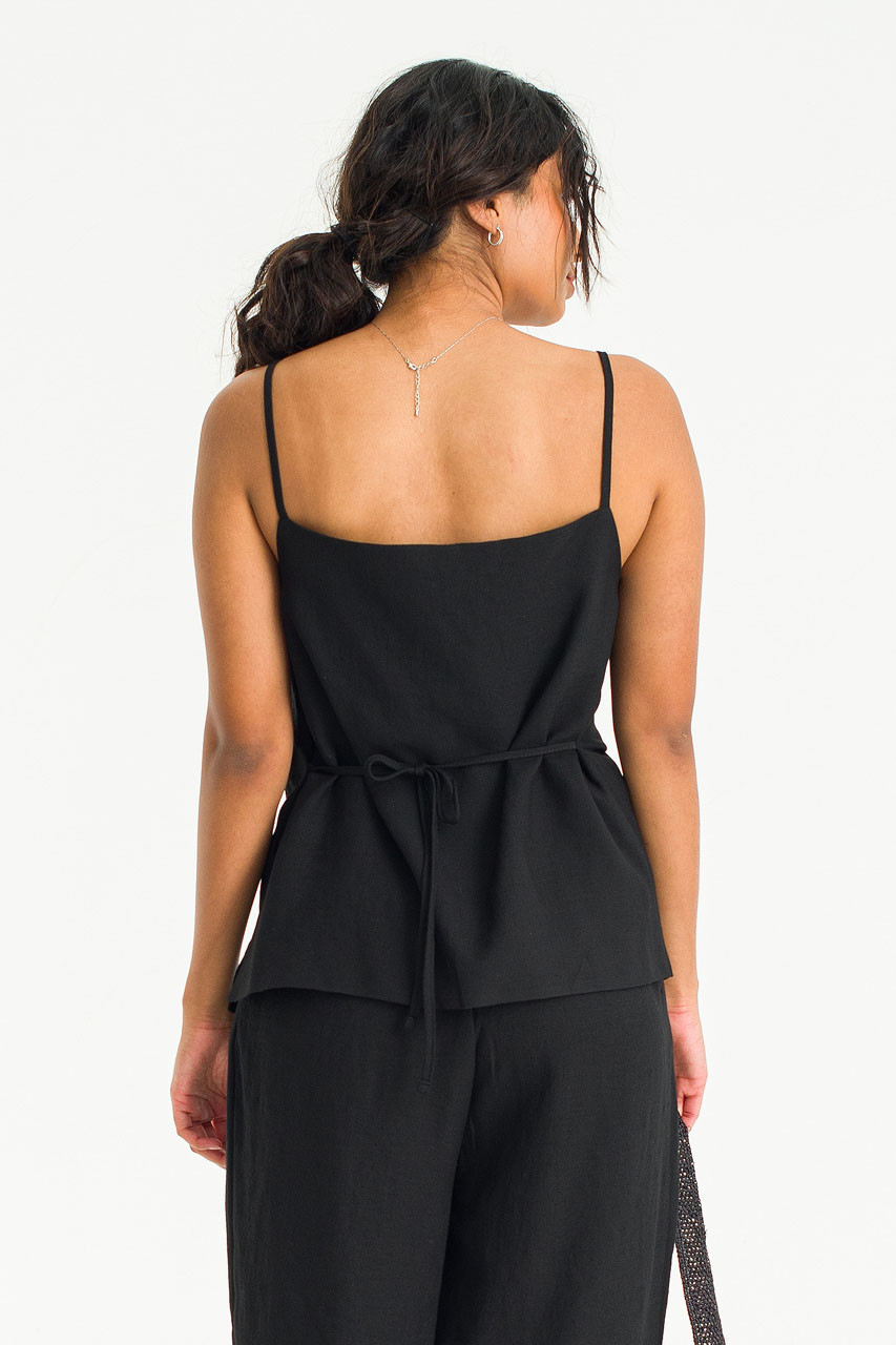 Amara Tunic Cami Top, Black