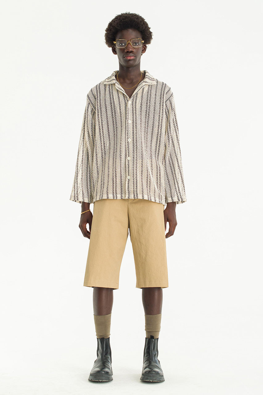 Menswear | 3/4 Length Bermuda Shorts, Beige