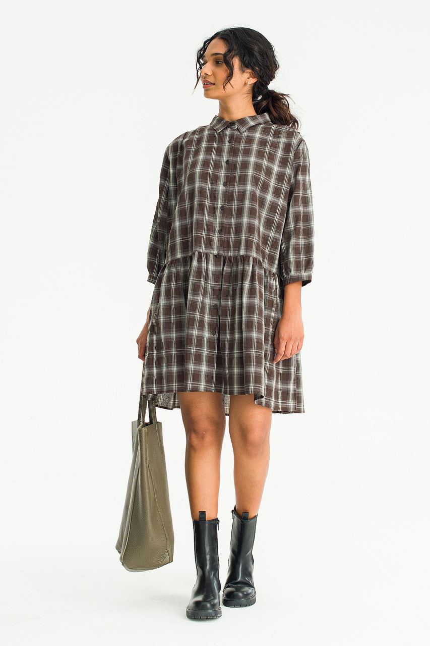 【正規品】Checked Shirt Mini Dress Brigid Check Shirt Mini Dress – DMG SCY
