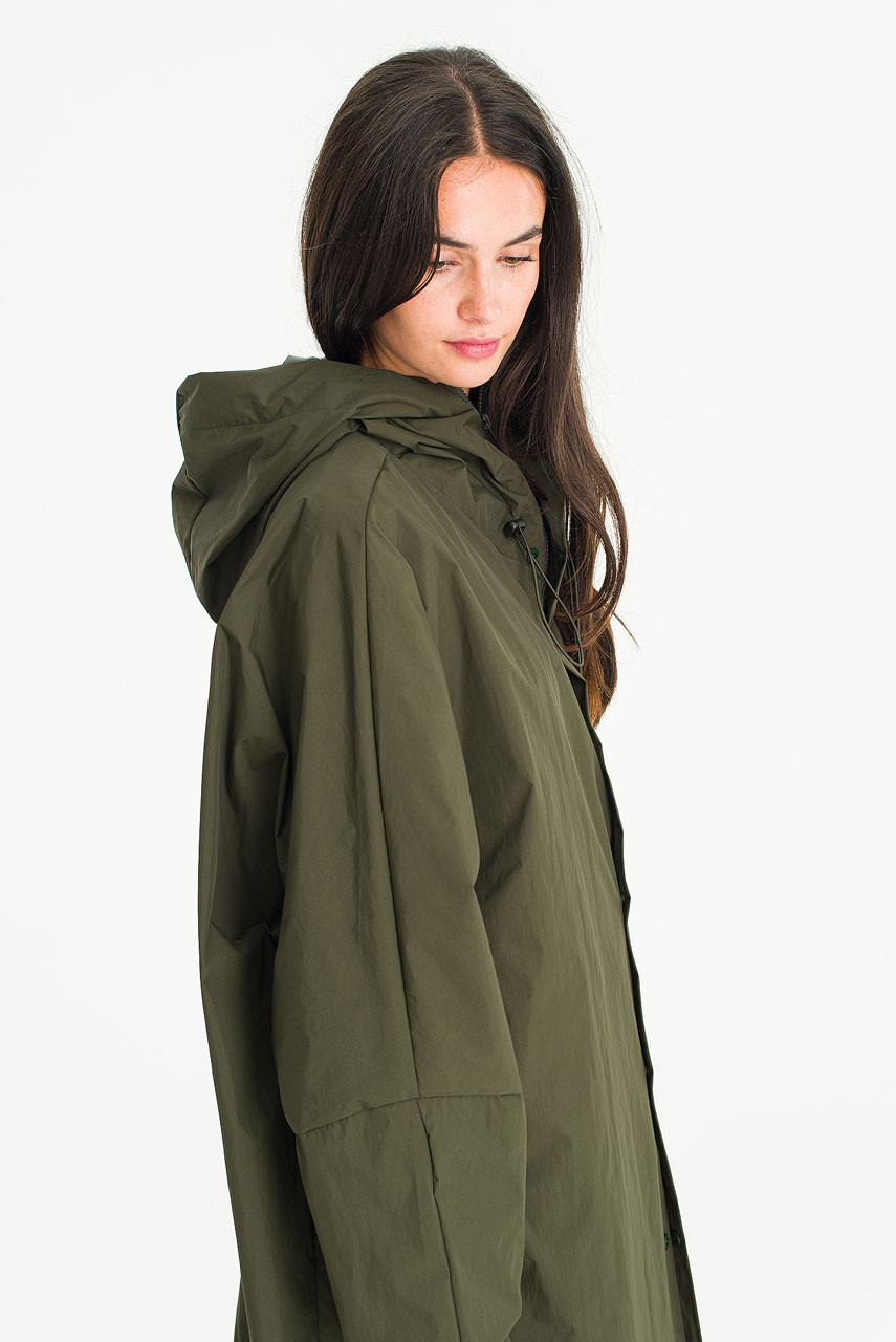 Oversized Parka Coat, Khaki Oversized Parka Coat, Khaki