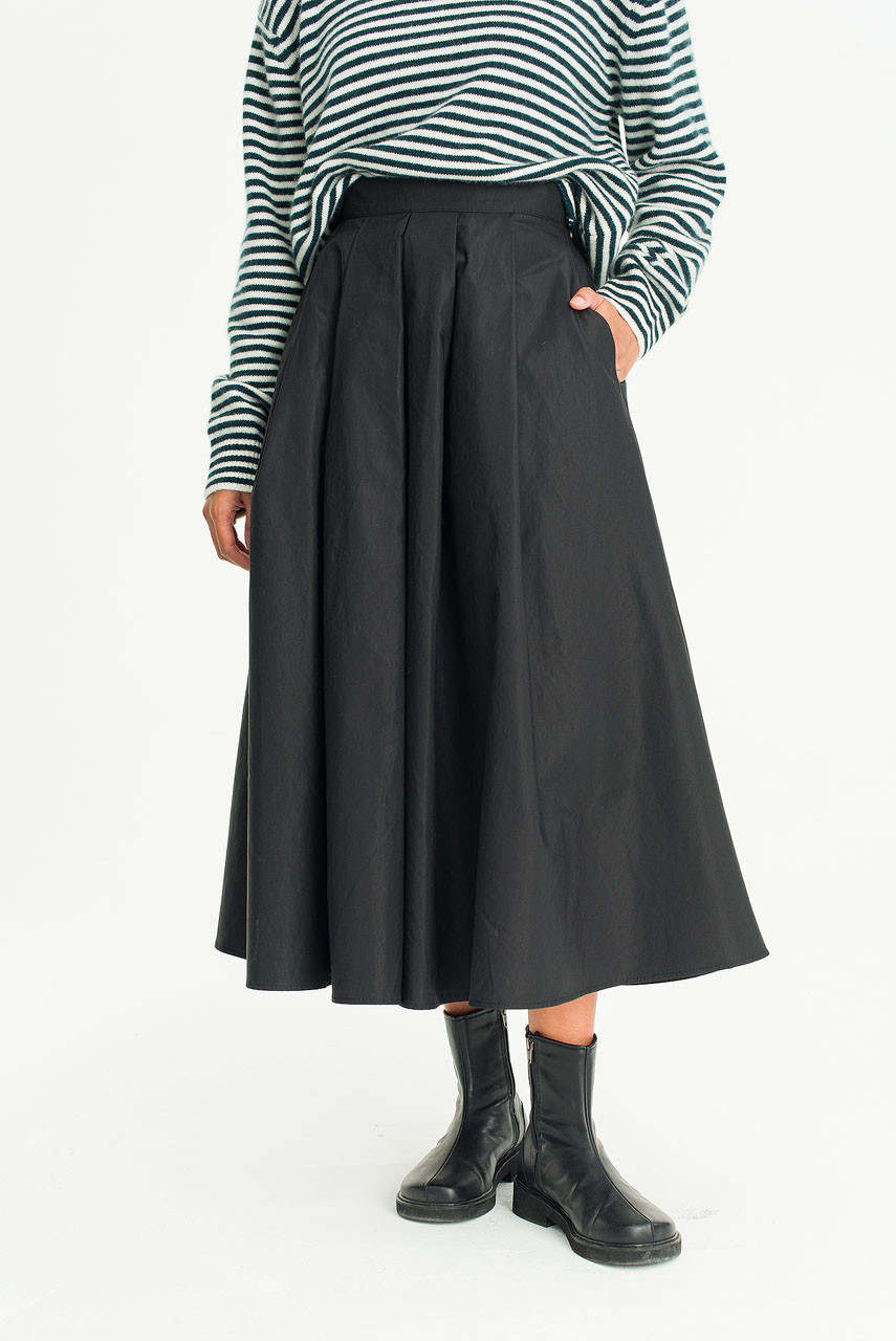 Camila Long Skirt, Black