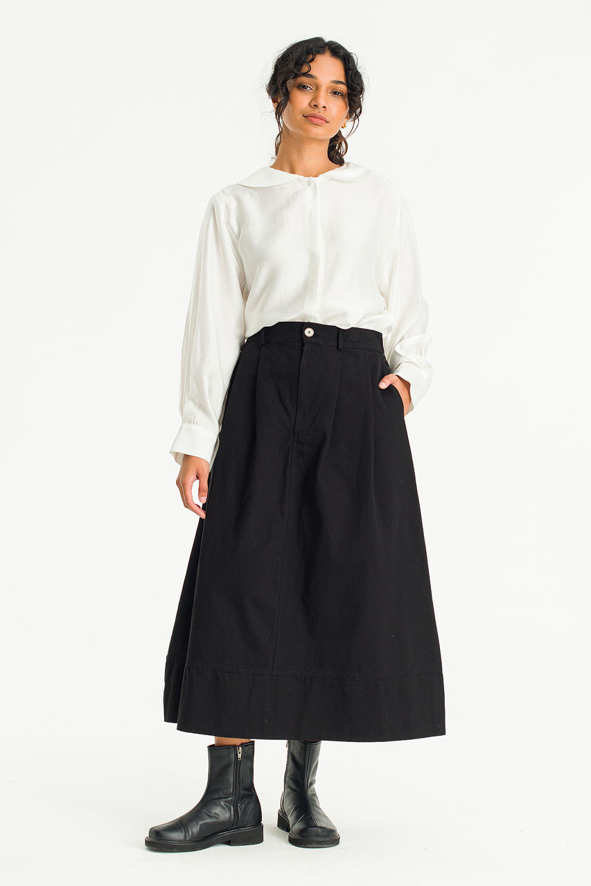 スカート cotton balloon skirt COMME des GARCONS Asymmetry Floral Jacquard Balloon Skirt