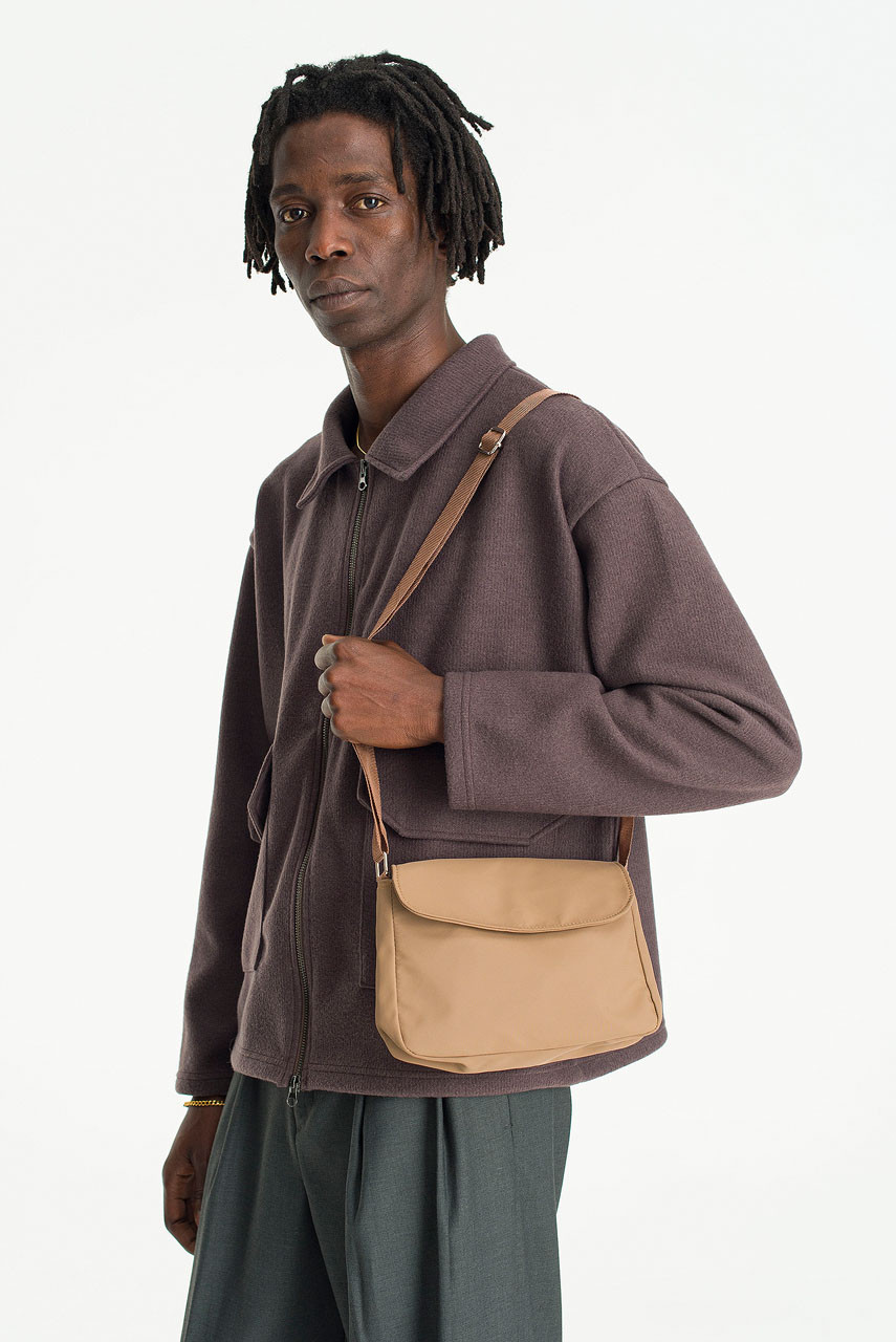 Menswear | Compact Crossbody Bag, Brown