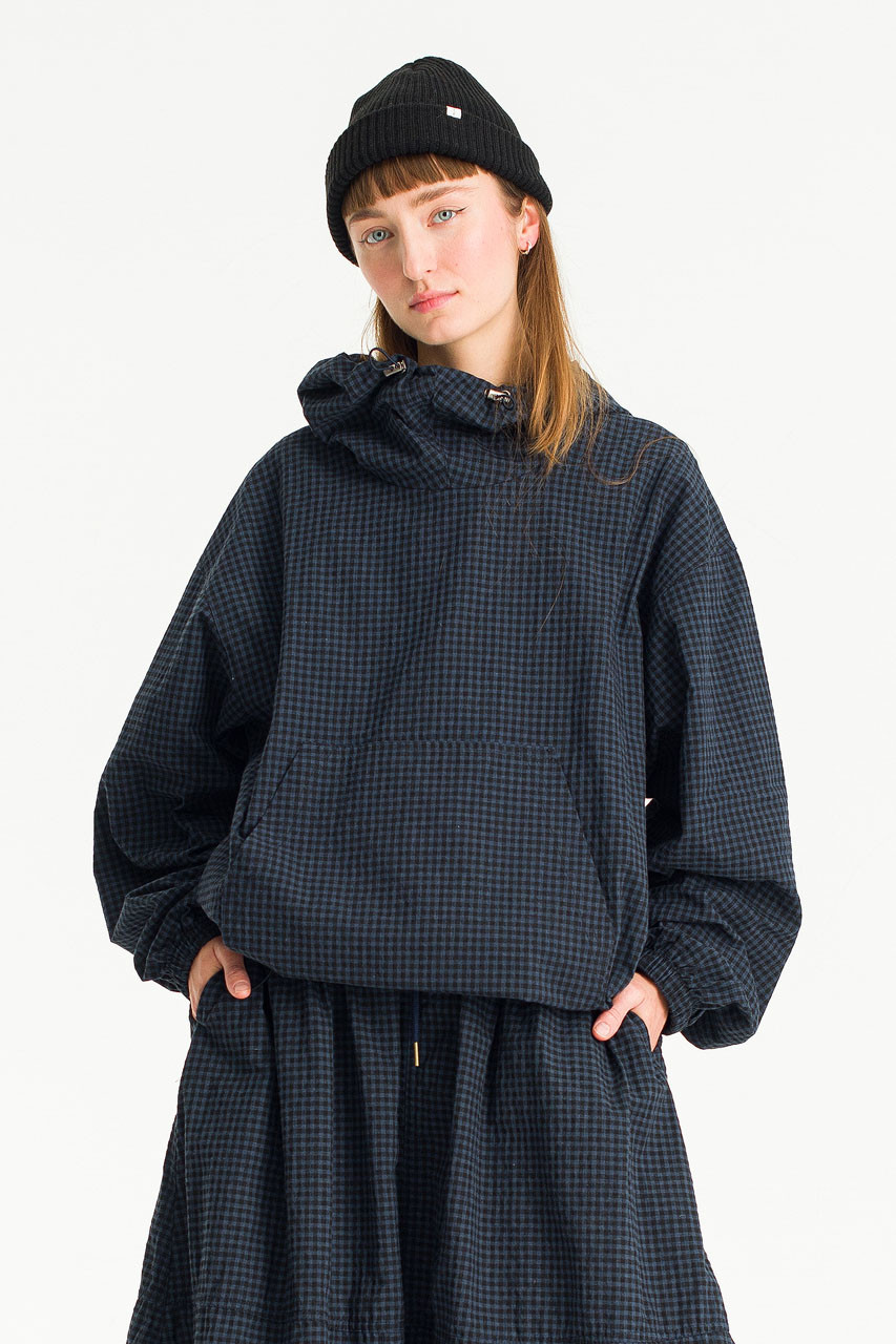 Kona Anorak, Black Gingham