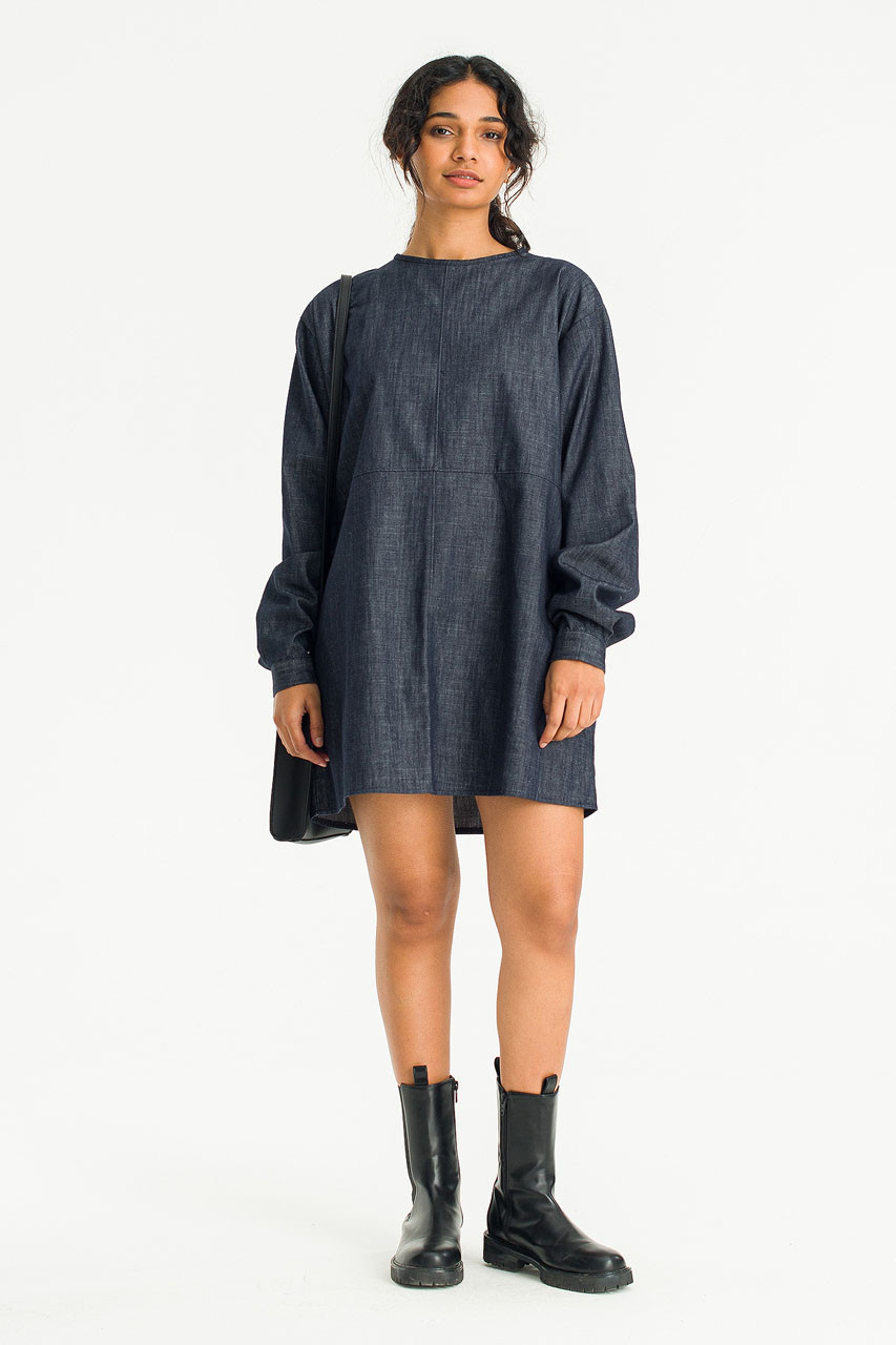 Roana Denim Mini Dress, Indigo