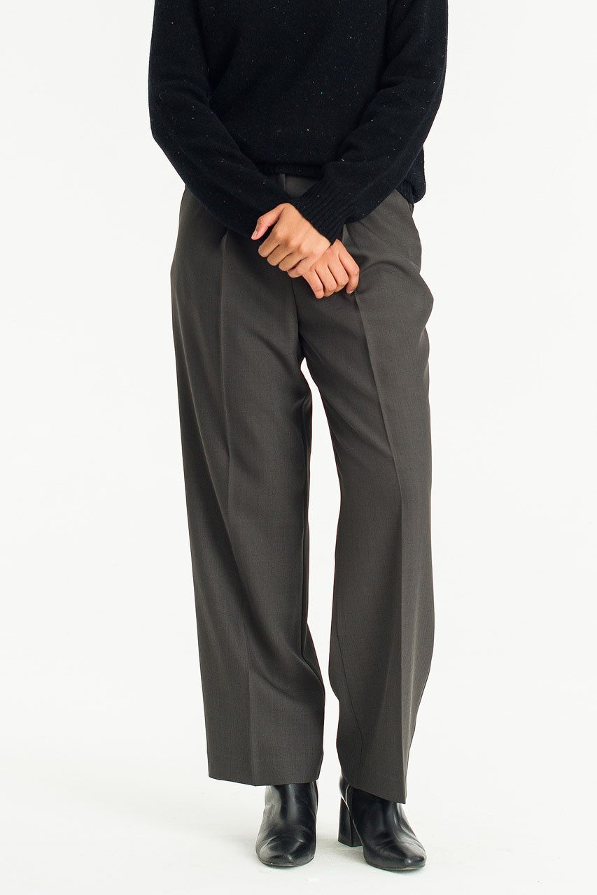 Moe Simple Trousers, Charcoal