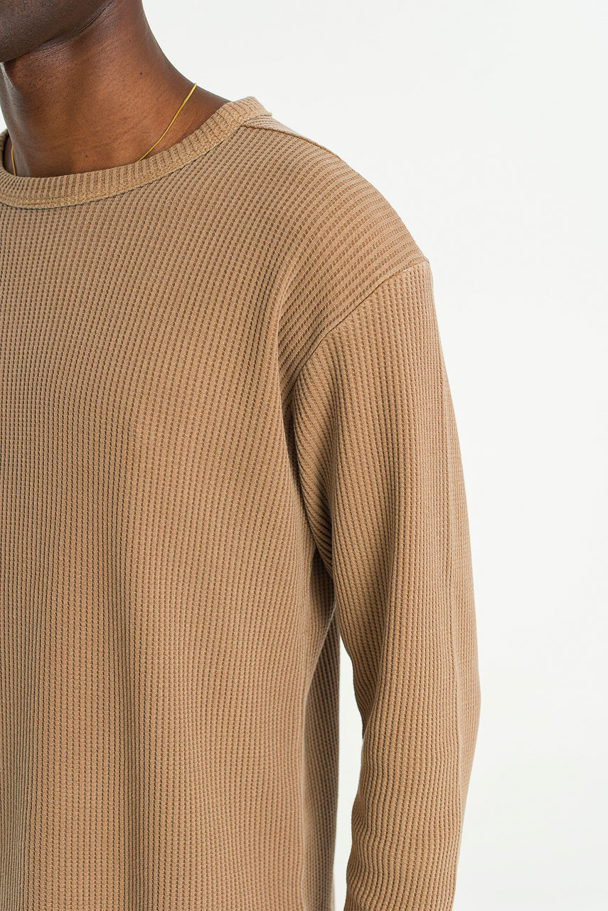 Menswear | Pigment Waffle Tee, Camel