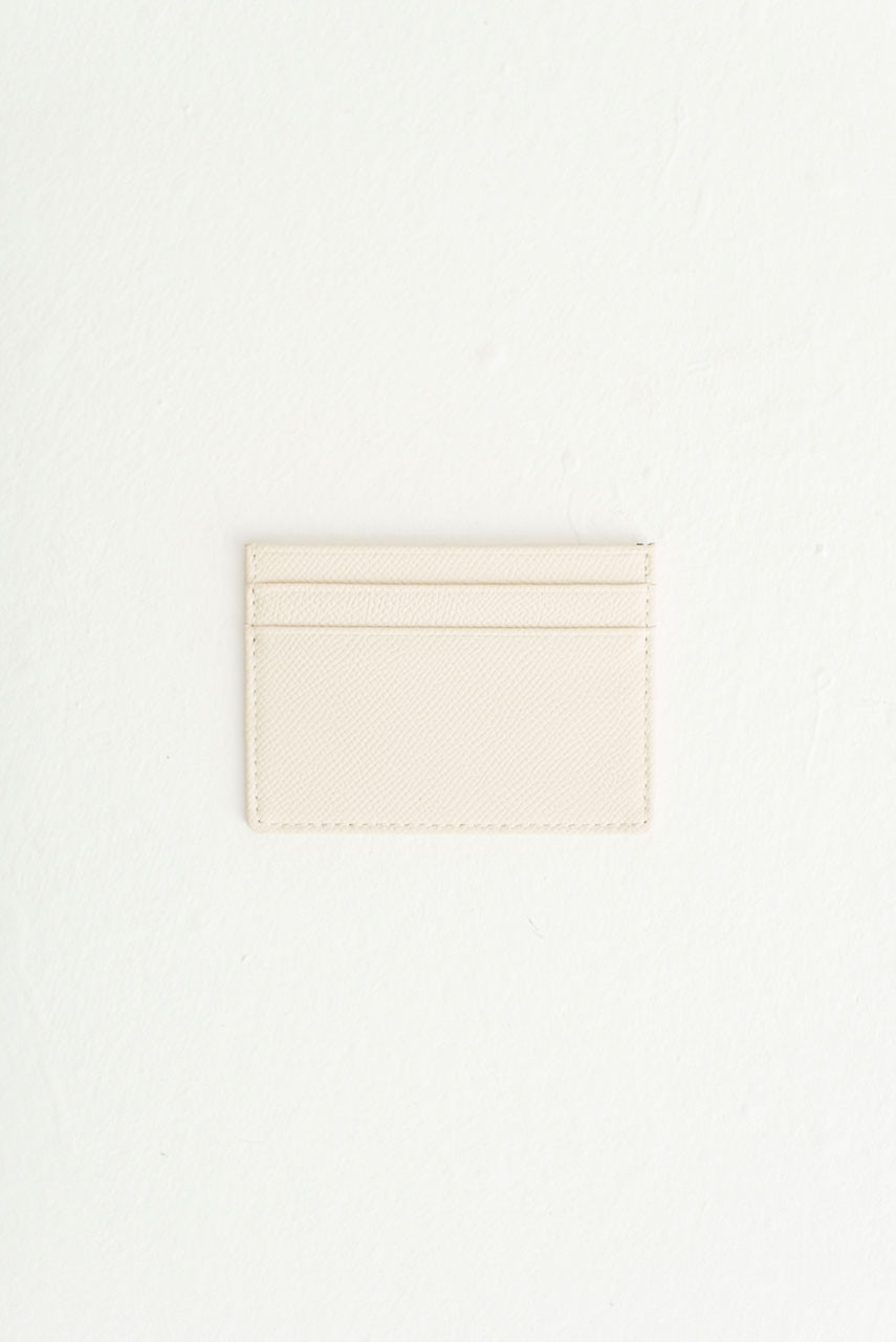 Leather Cardholder, Cream