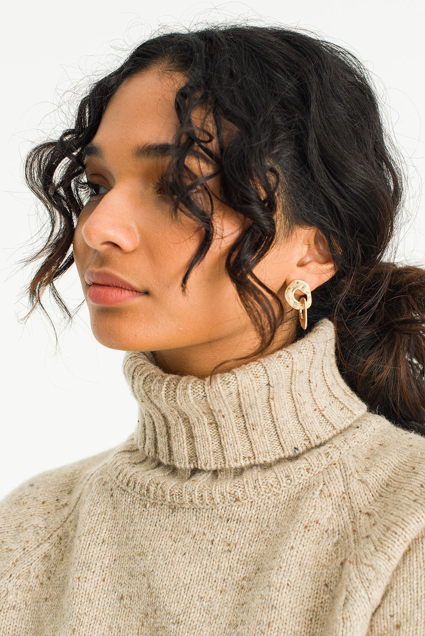 Penelope Drop Earrings, Gold