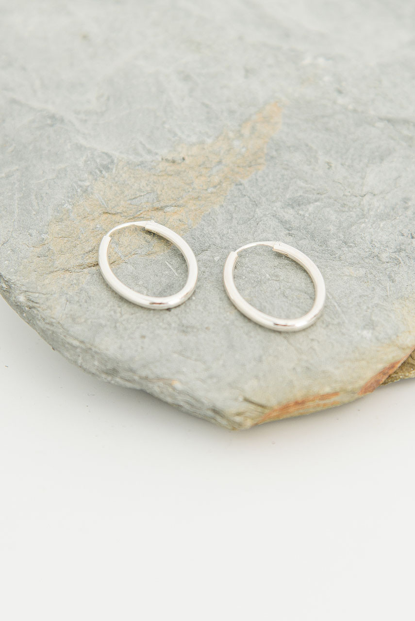 Eden Earrings, Silver