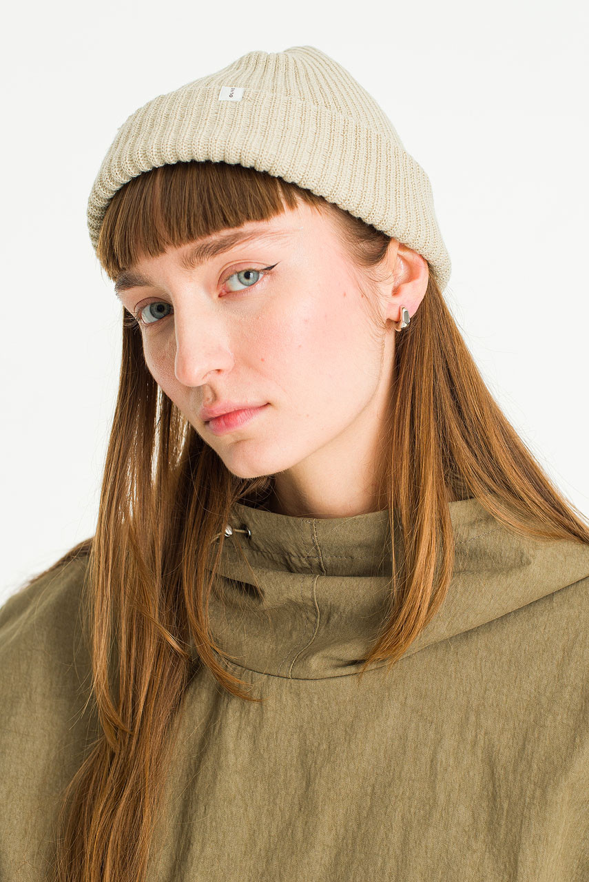 Organic Press Hoop Earrings, Silver