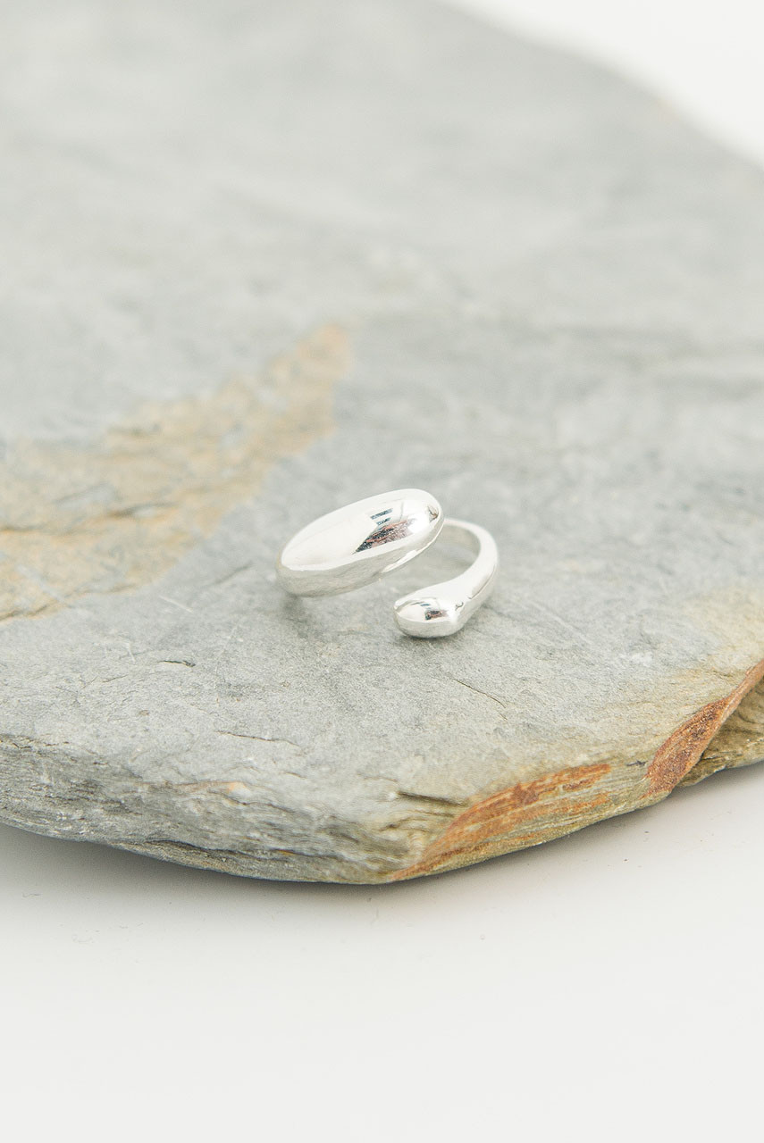 Natural Warp Ring, Silver