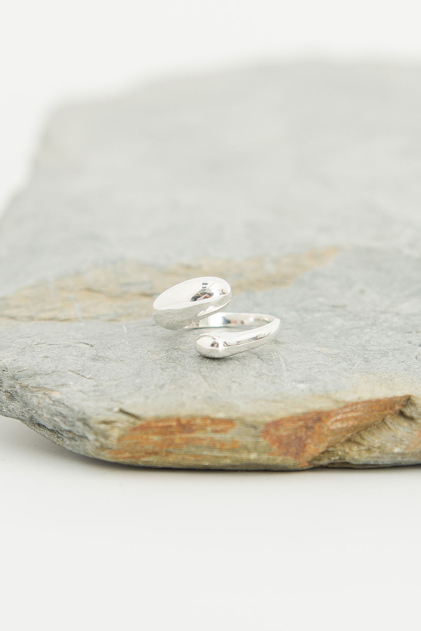 Natural Warp Ring, Silver