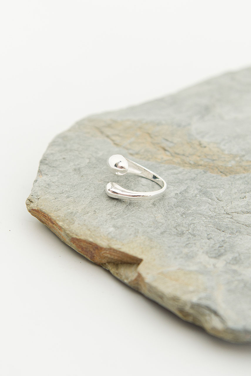 Natural Warp Ring, Silver