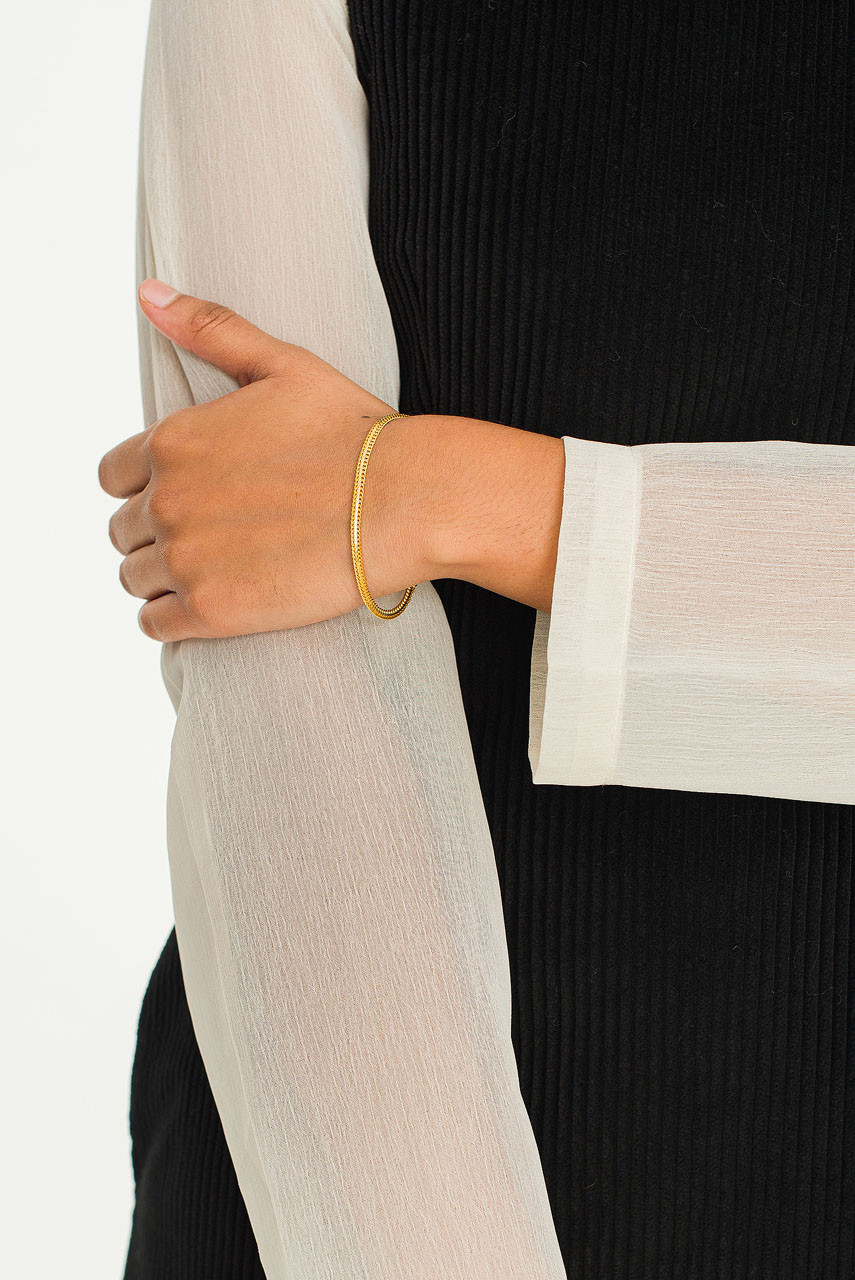 Daily Snake Chain Bracelet, Gold