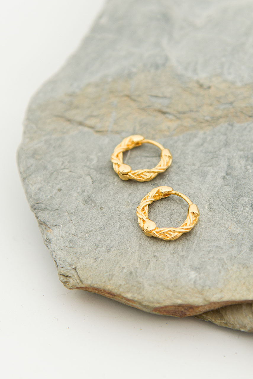 Willow Twine Earrings, Gold