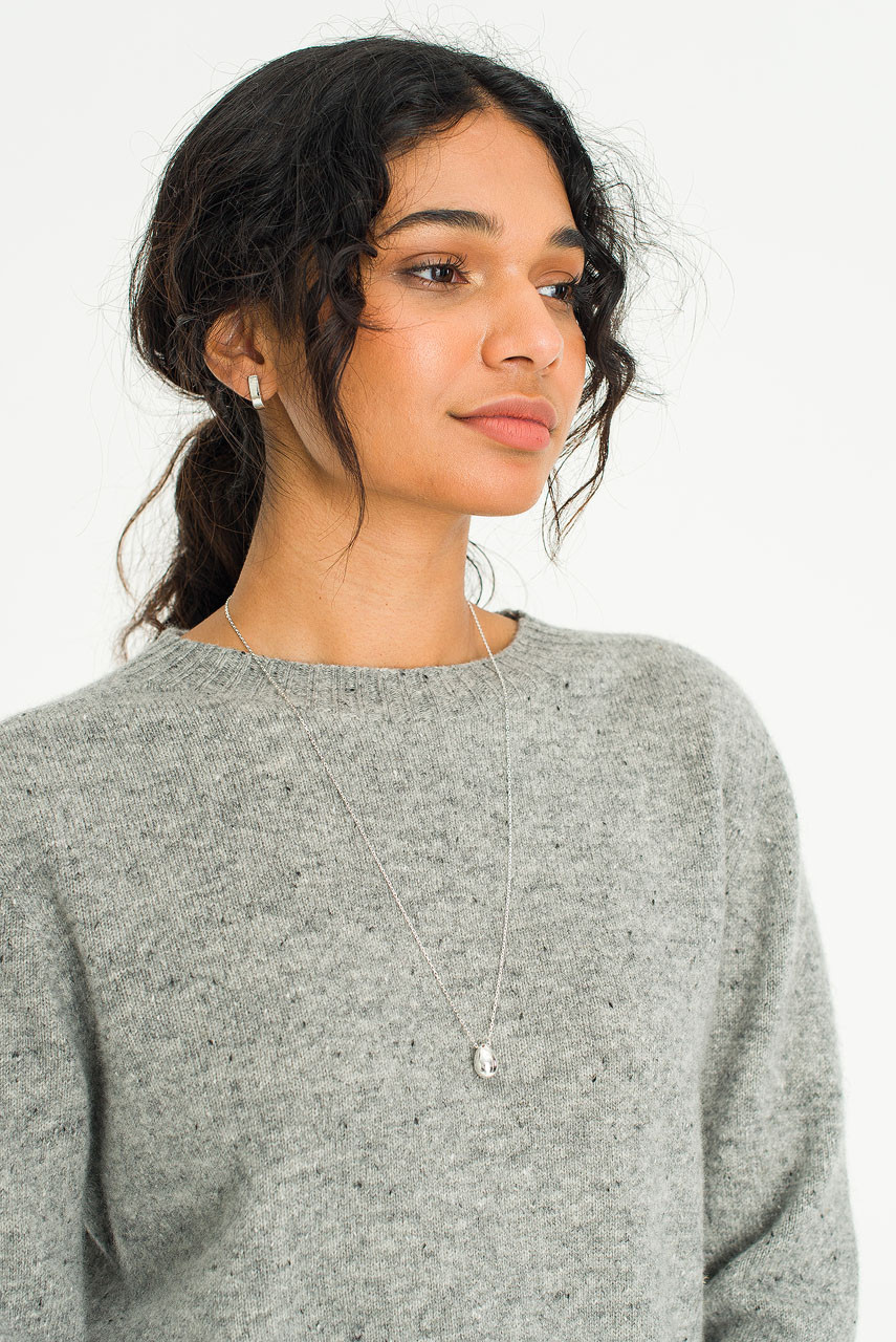 Grace Earrings, Silver