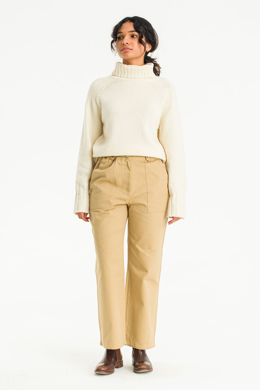 Vijo Button Chino, Beige