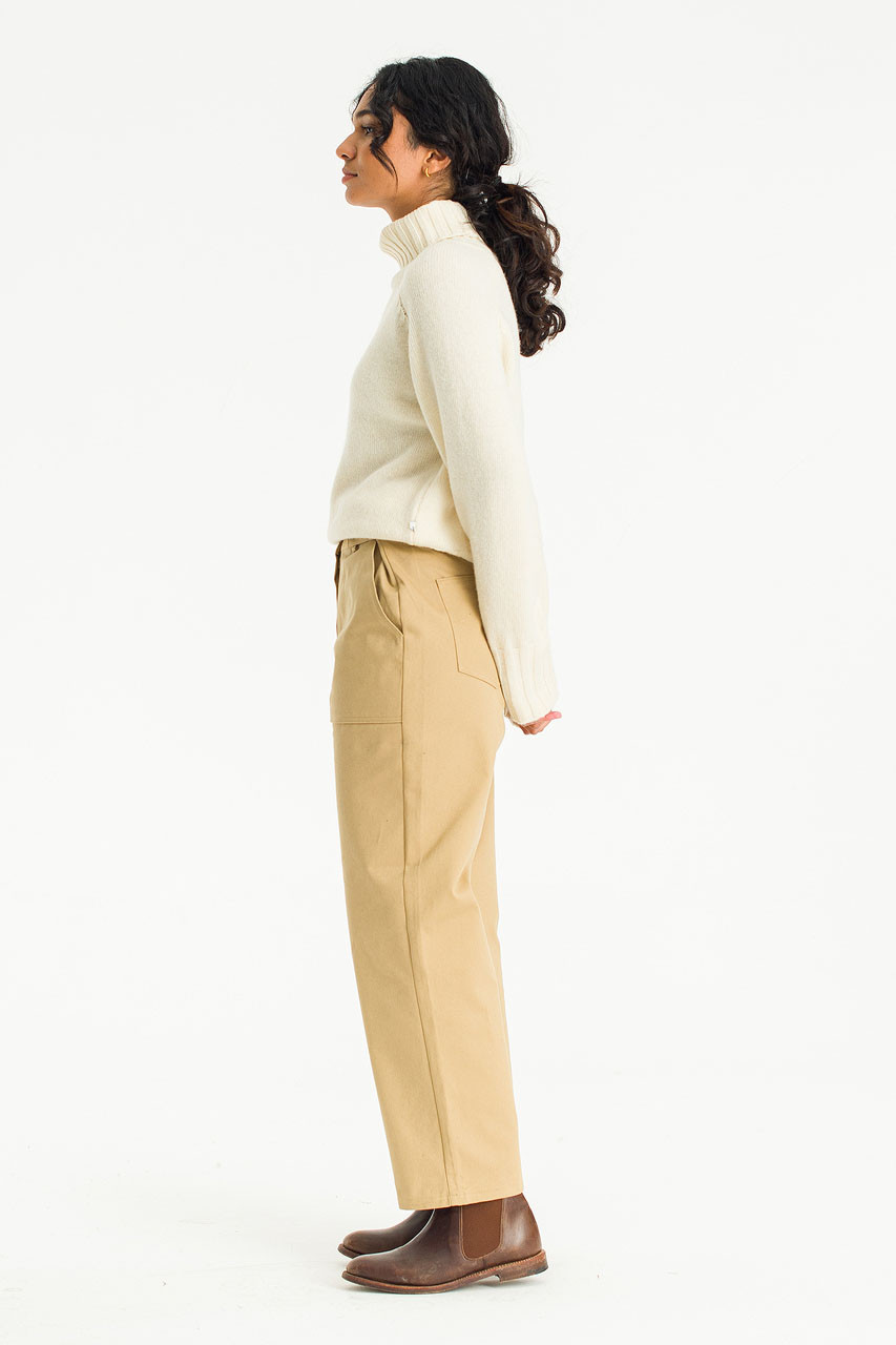 Vijo Button Chino, Beige