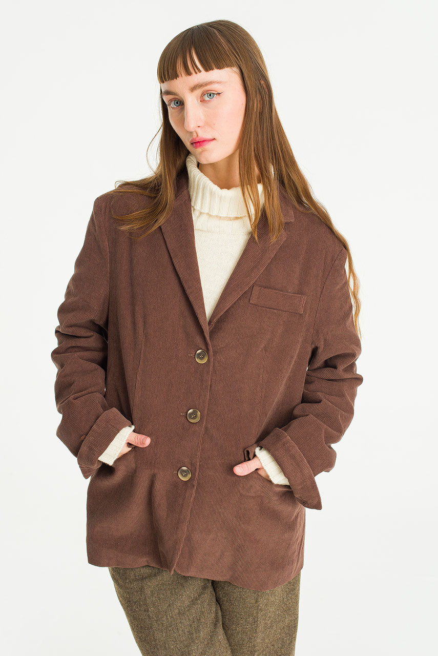 Jenya Cord Jacket, Brown