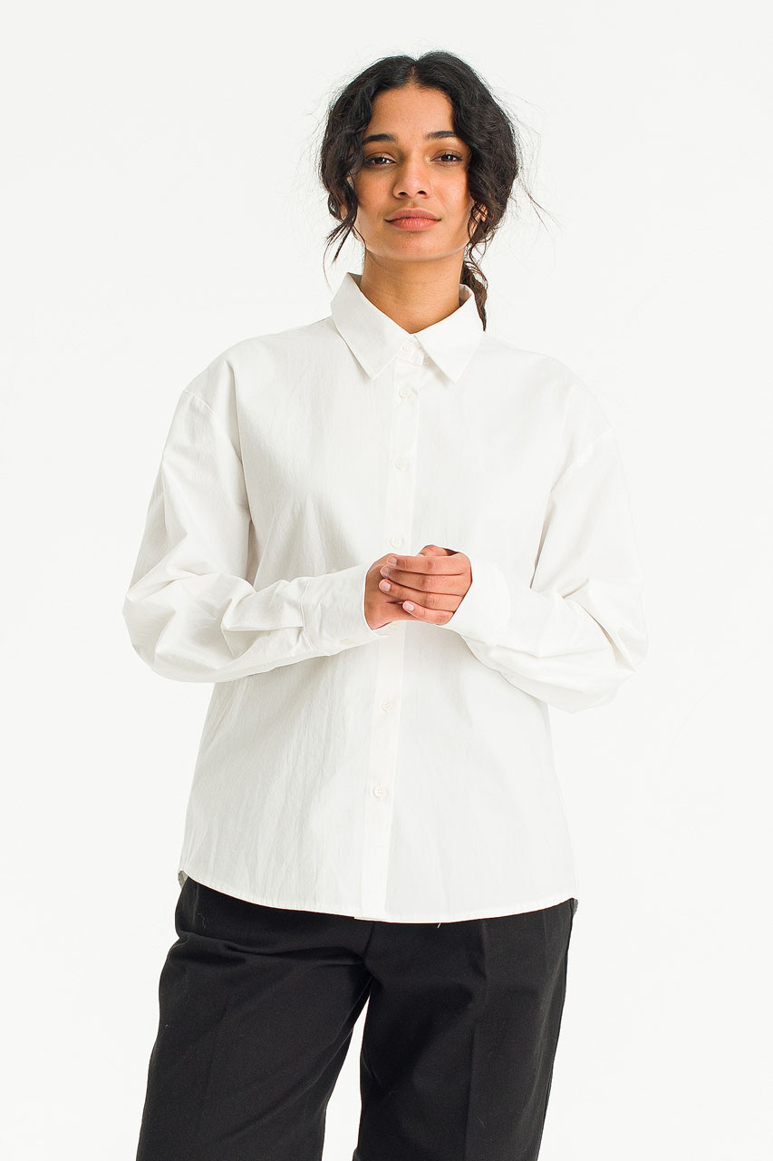 Louise Simple Shirt, Ivory