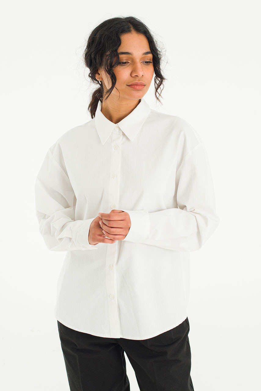 Louise Simple Shirt, Ivory
