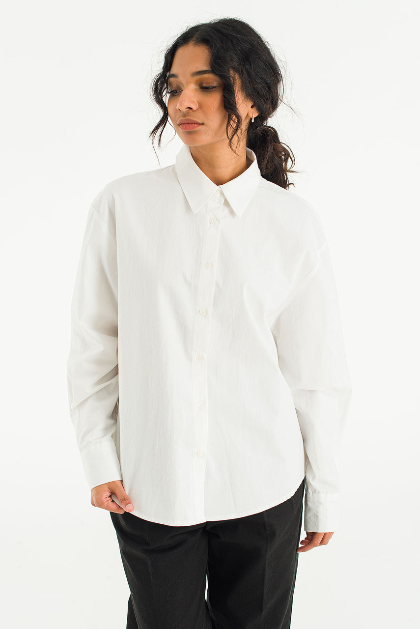 Louise Simple Shirt, Ivory