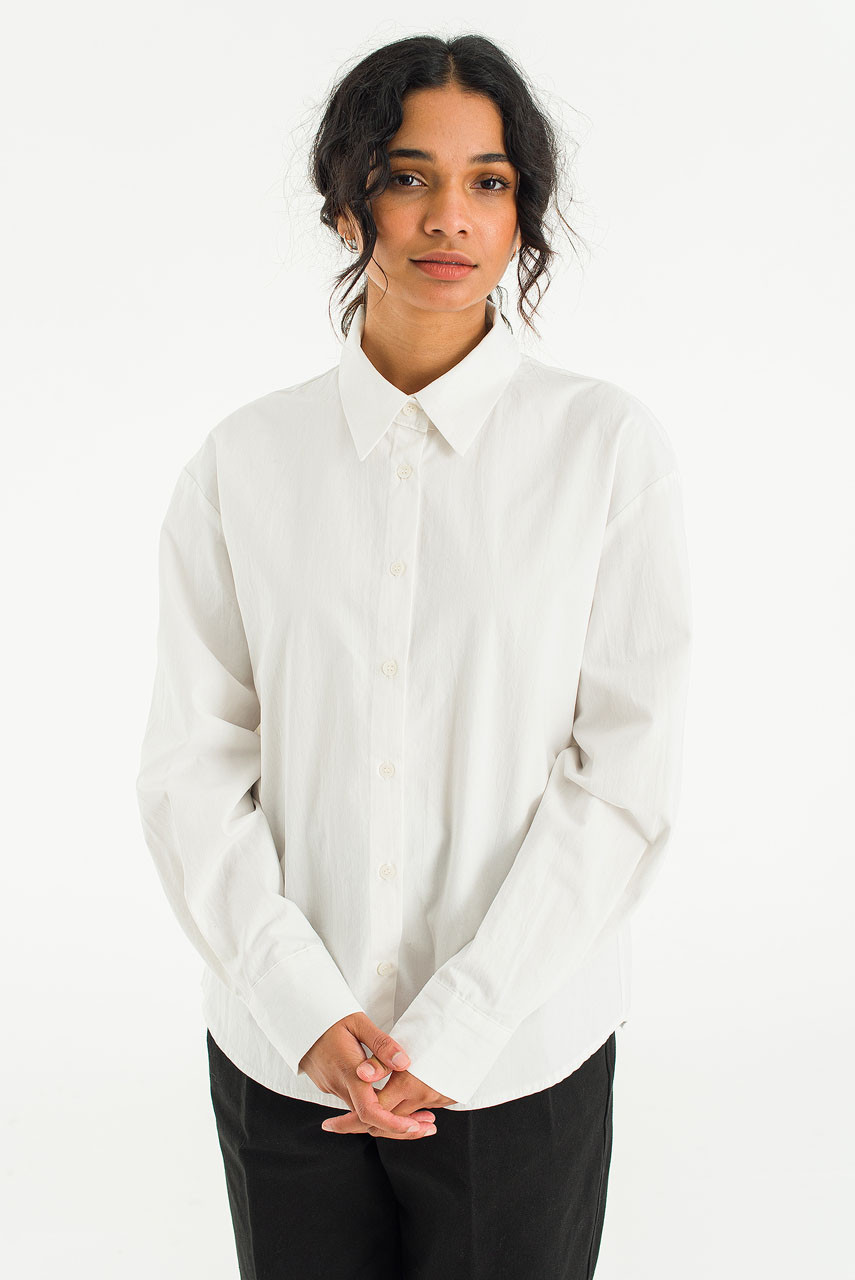 Louise Simple Shirt, Ivory